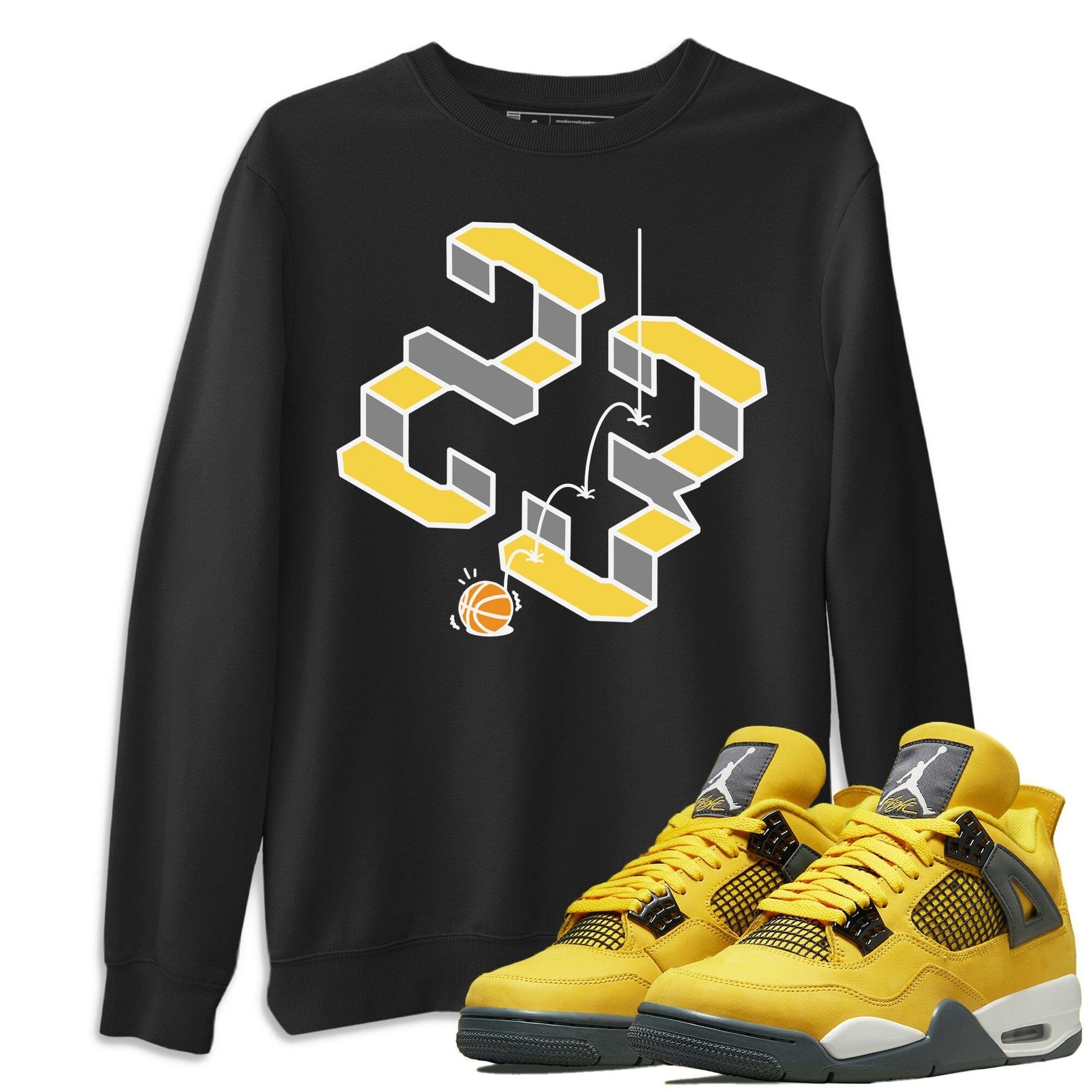 Jordan 4 Lightning Sneaker Match Tees Steps Sneaker Tees Jordan 4 Lightning Sneaker Release Tees Unisex Shirts