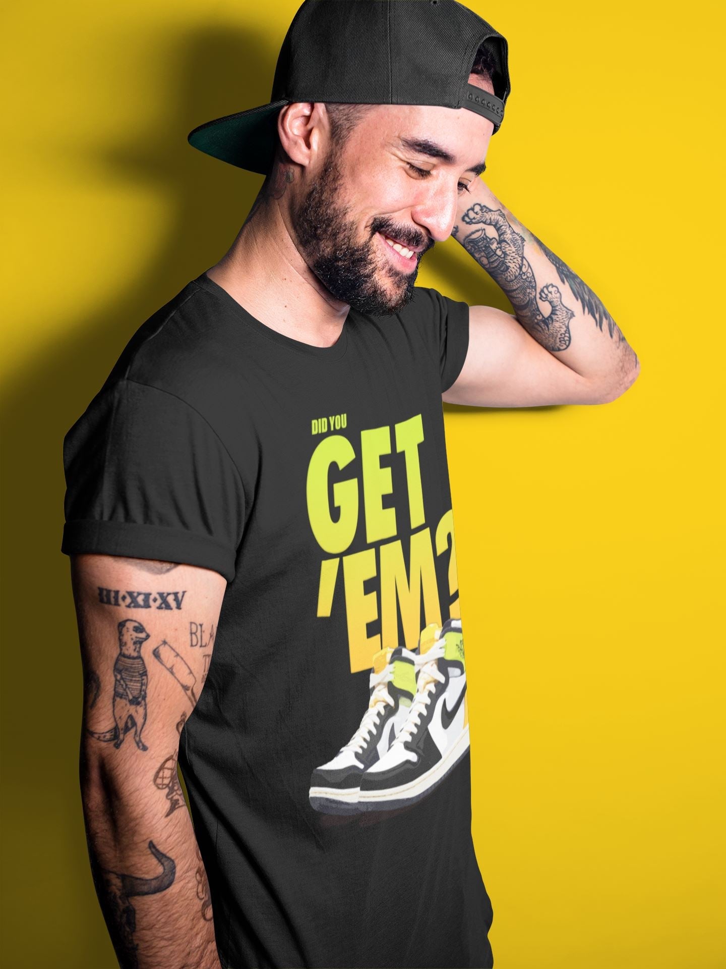Jordan 1 Volt Gold Sneaker Match Tees Did You Get Em SNRT Sneaker Tees Jordan 1 Volt Gold SNRT Sneaker Release Tees Unisex Shirts