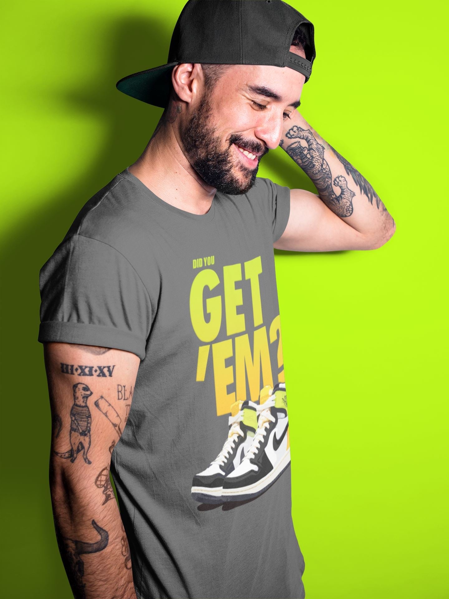 Jordan 1 Volt Gold Sneaker Match Tees Did You Get Em SNRT Sneaker Tees Jordan 1 Volt Gold SNRT Sneaker Release Tees Unisex Shirts