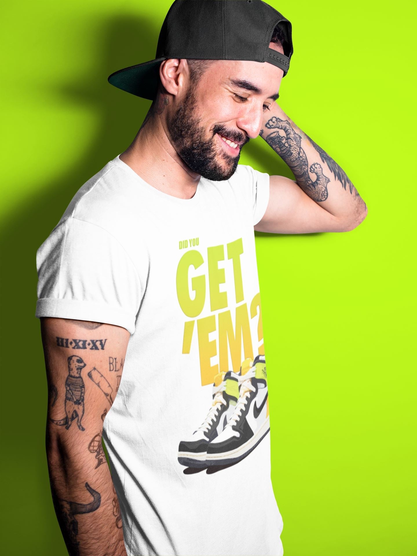Jordan 1 Volt Gold Sneaker Match Tees Did You Get Em SNRT Sneaker Tees Jordan 1 Volt Gold SNRT Sneaker Release Tees Unisex Shirts