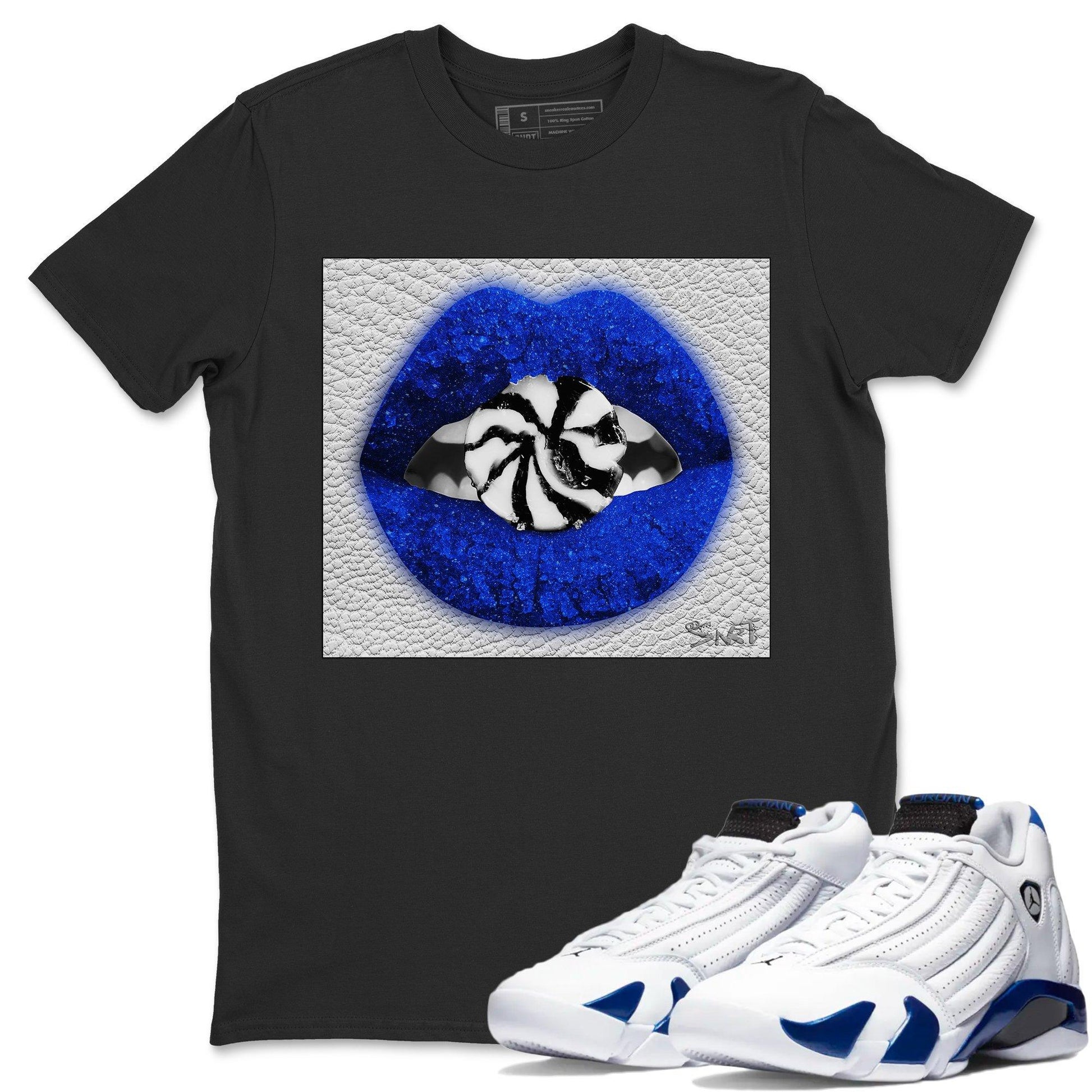 Jordan 14 Hyper Royal Sneaker Match Tees Lips Candy Sneaker Tees Jordan 14 Hyper Royal Sneaker Release Tees Unisex Shirts