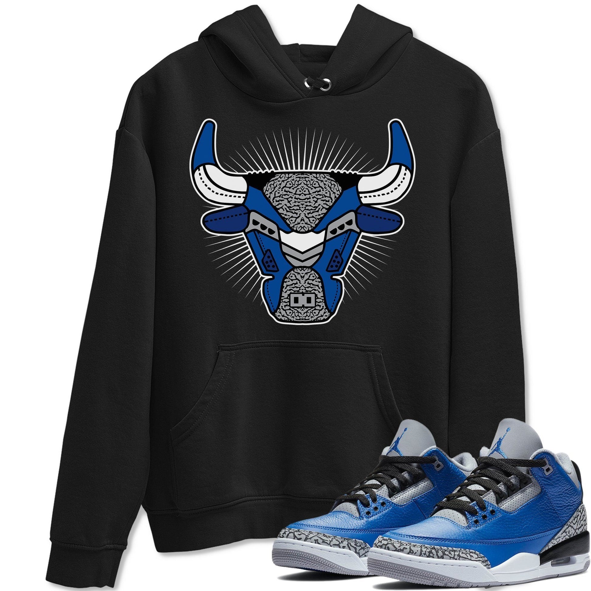 Jordan 3 Varsity Royal Sneaker Match Tees Bull Head Sneaker Tees Jordan 3 Varsity Royal Sneaker Release Tees Unisex Shirts