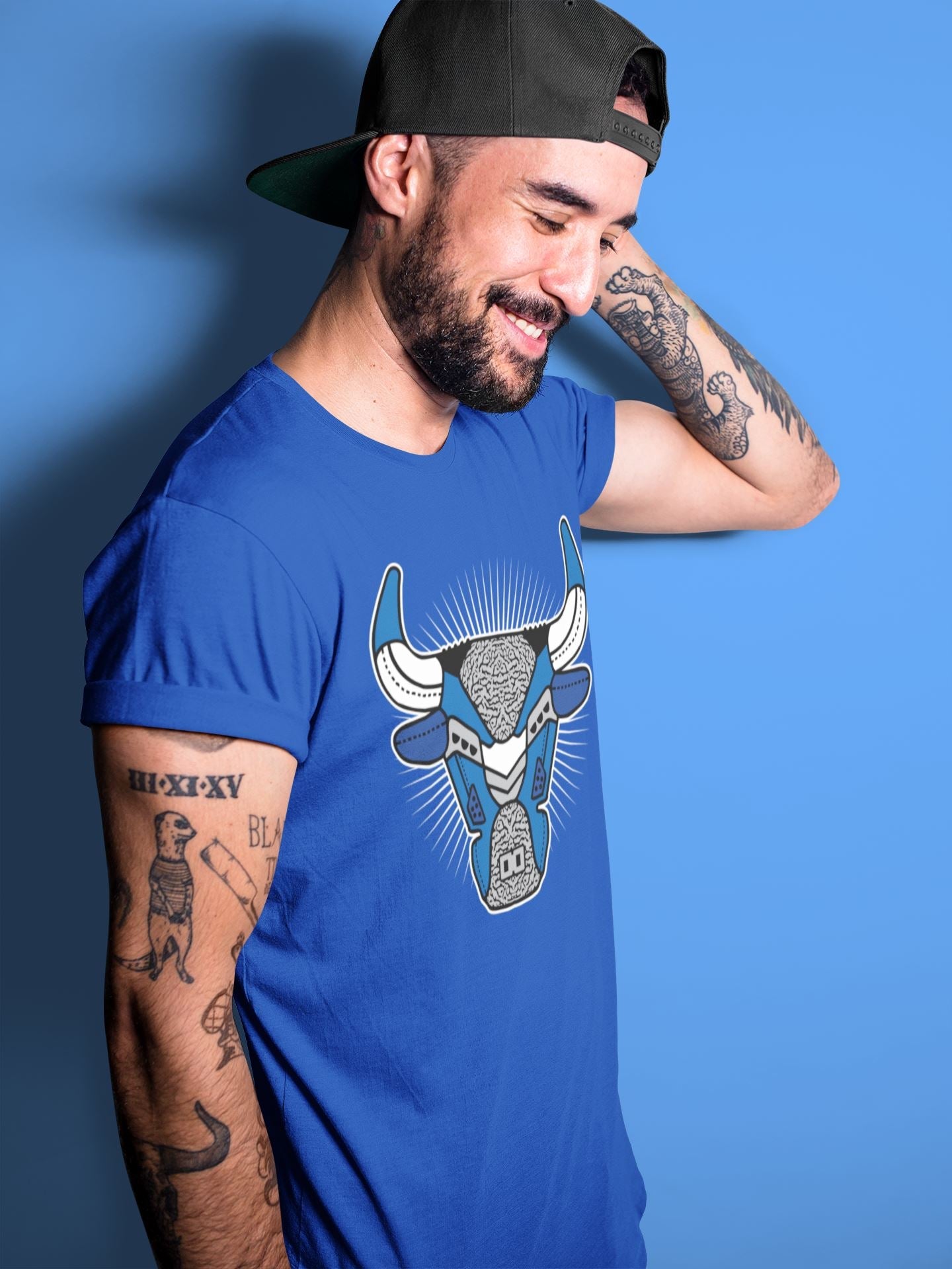 Jordan 3 Varsity Royal Sneaker Match Tees Bull Head Sneaker Tees Jordan 3 Varsity Royal Sneaker Release Tees Unisex Shirts