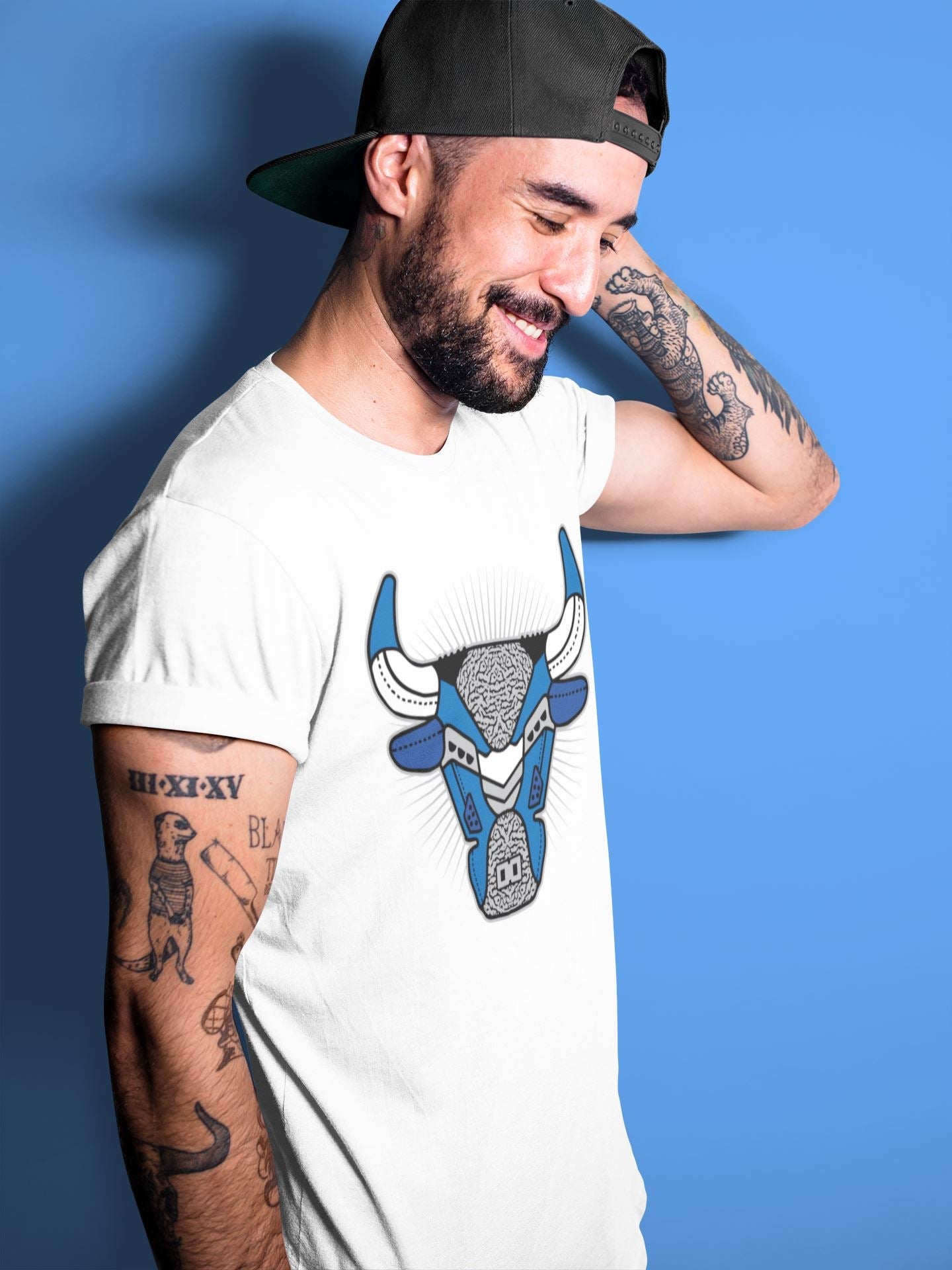 Jordan 3 Varsity Royal Sneaker Match Tees Bull Head Sneaker Tees Jordan 3 Varsity Royal Sneaker Release Tees Unisex Shirts