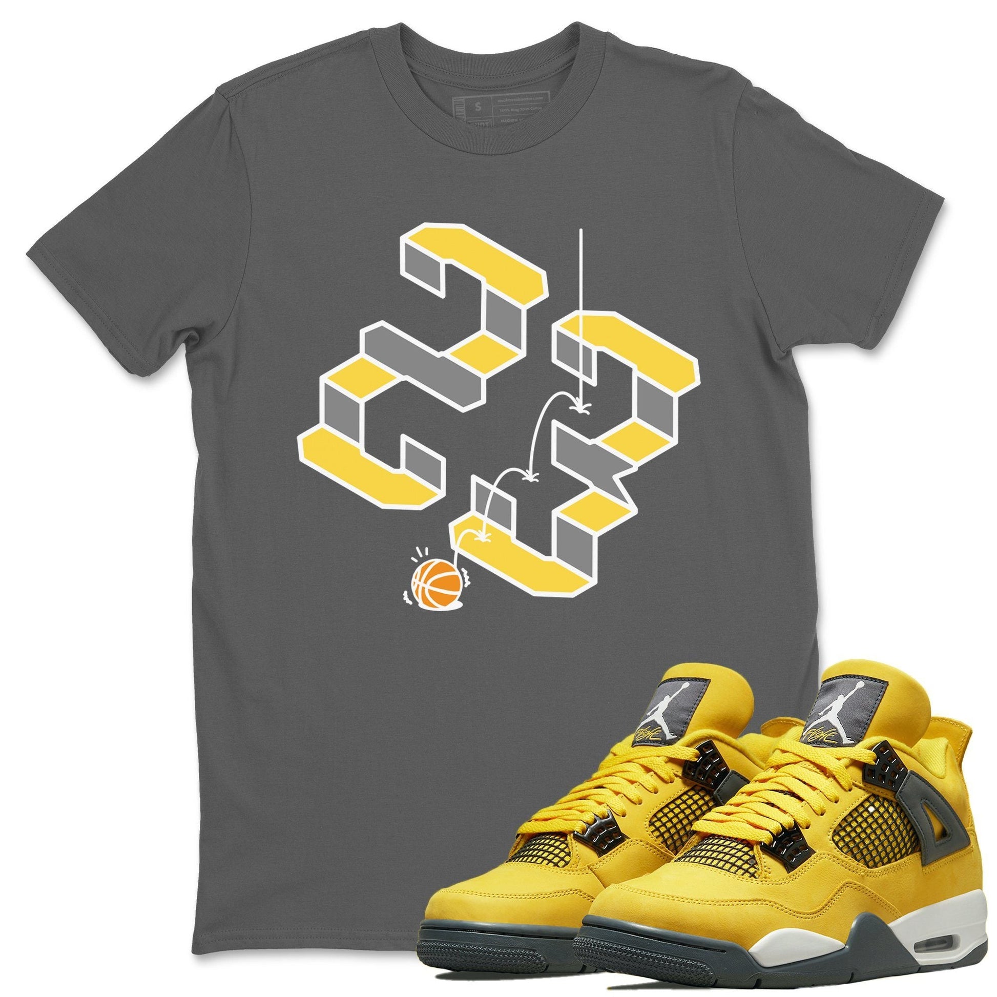 Jordan 4 Lightning Sneaker Match Tees Steps Sneaker Tees Jordan 4 Lightning Sneaker Release Tees Unisex Shirts