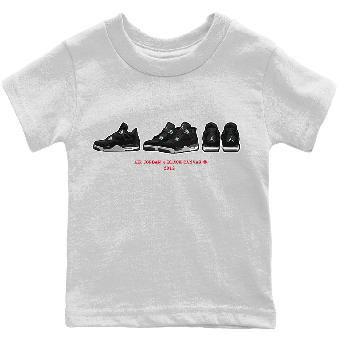 Jordan 4 Black Canvas Sneaker Match Tees Air Jordan 4 Prelude Sneaker Tees Jordan 4 Black Canvas Sneaker Release Tees Kids Shirts