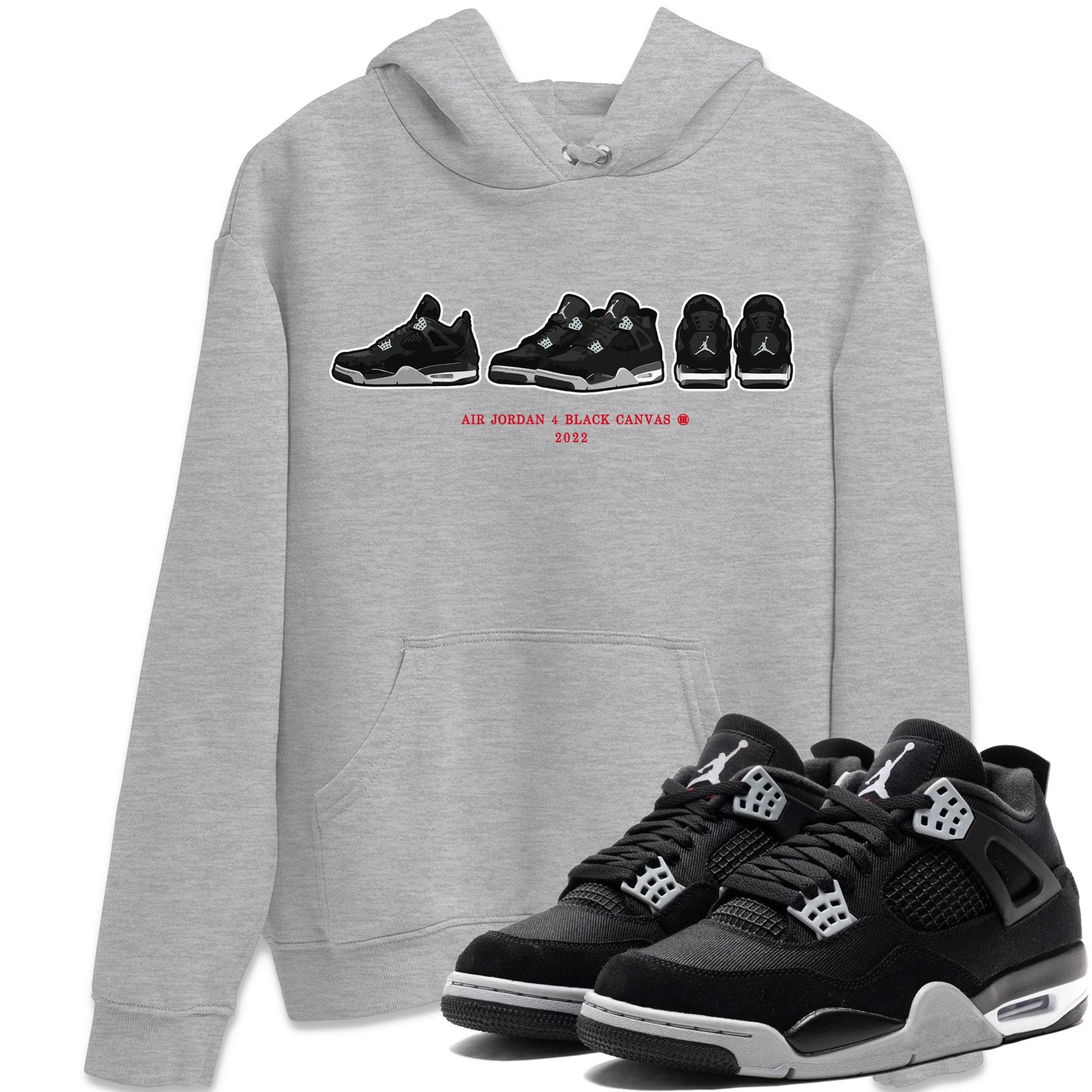 Jordan 4 Black Canvas Sneaker Match Tees Air Jordan 4 Prelude Sneaker Tees Jordan 4 Black Canvas Sneaker Release Tees Unisex Shirts