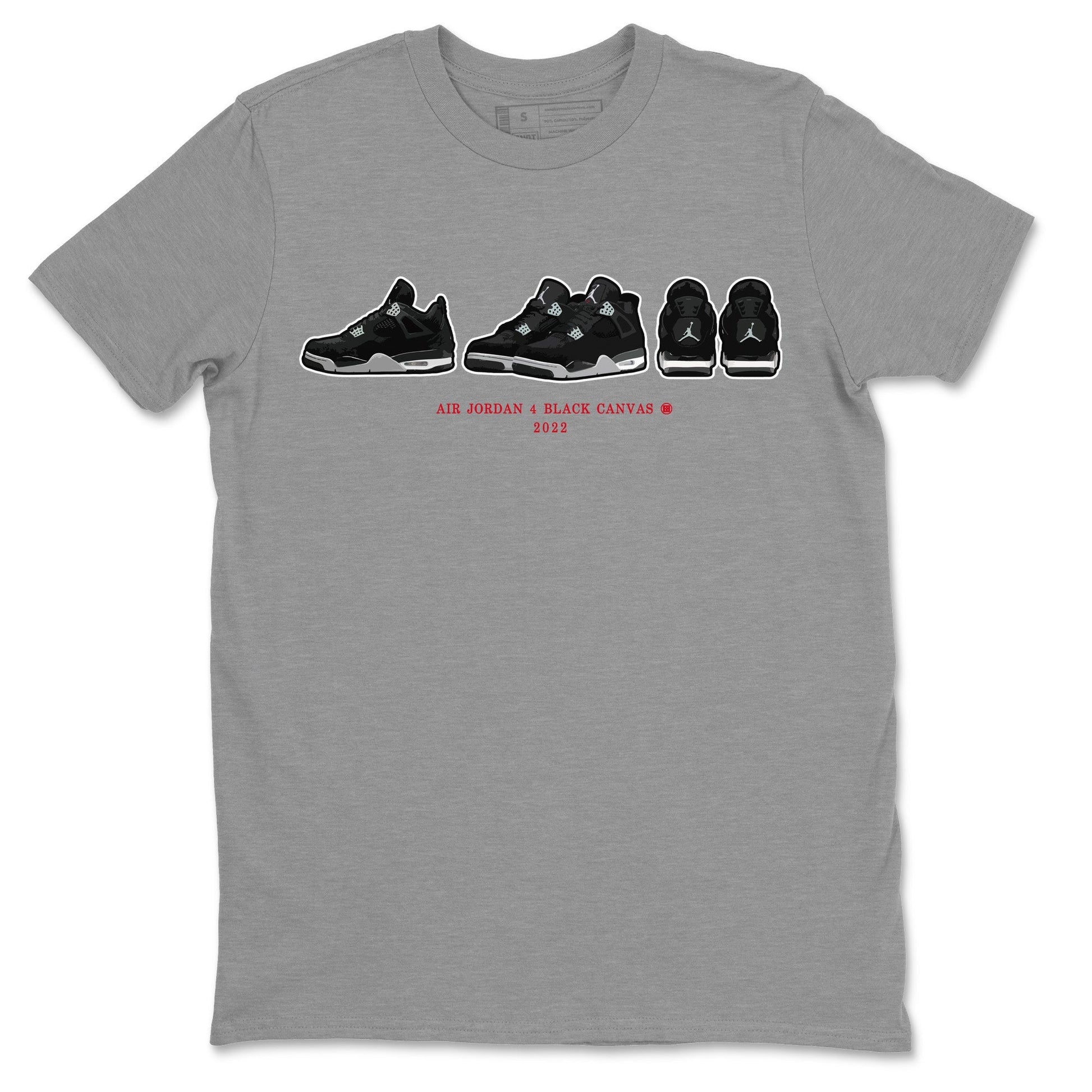 Jordan 4 Black Canvas Sneaker Match Tees Air Jordan 4 Prelude Sneaker Tees Jordan 4 Black Canvas Sneaker Release Tees Unisex Shirts