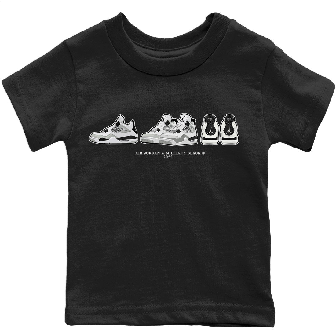 Jordan 4 Military Black Sneaker Match Tees Air Jordan 4 Prelude Sneaker Tees Jordan 4 Military Black Sneaker Release Tees Kids Shirts