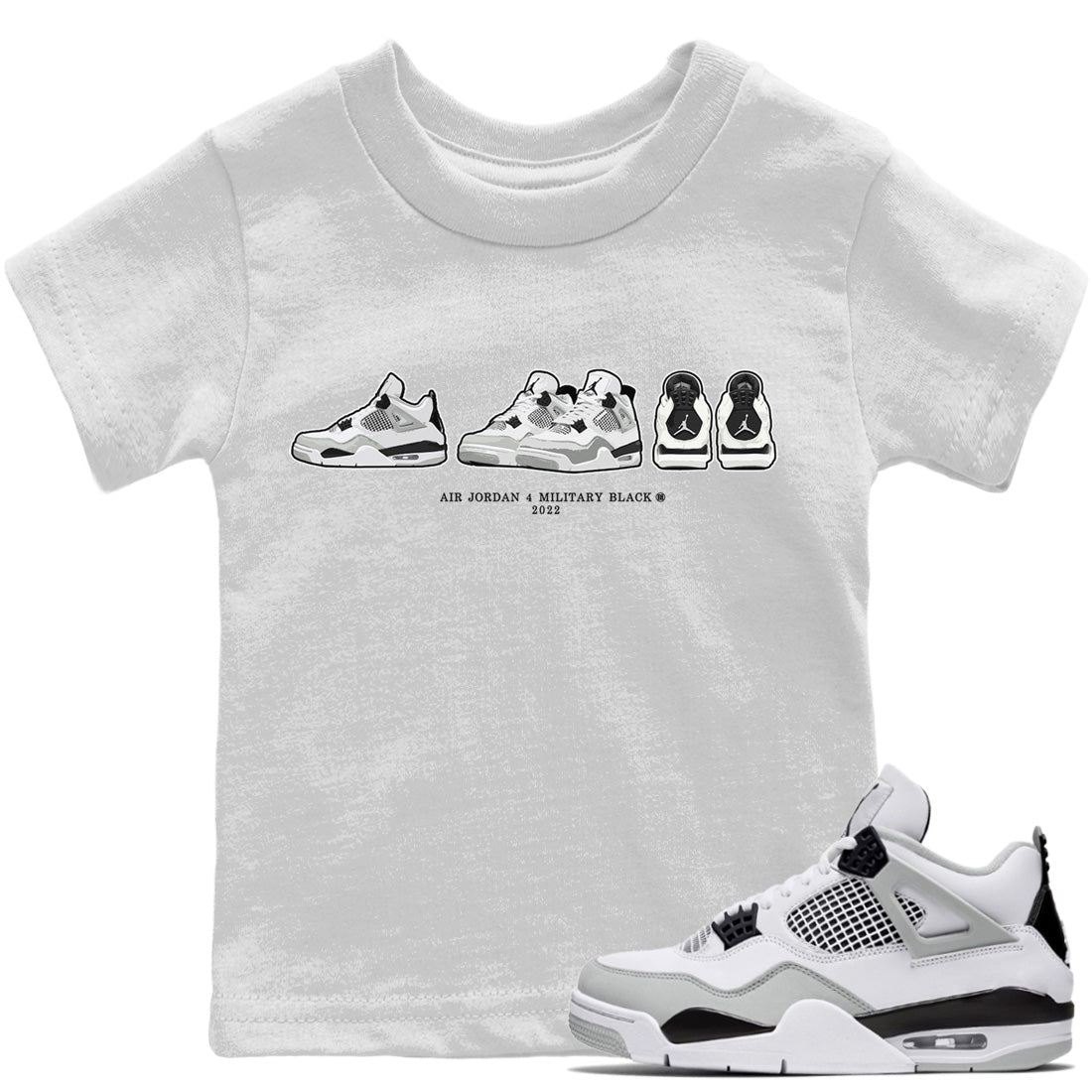 Jordan 4 Military Black Sneaker Match Tees Air Jordan 4 Prelude Sneaker Tees Jordan 4 Military Black Sneaker Release Tees Kids Shirts