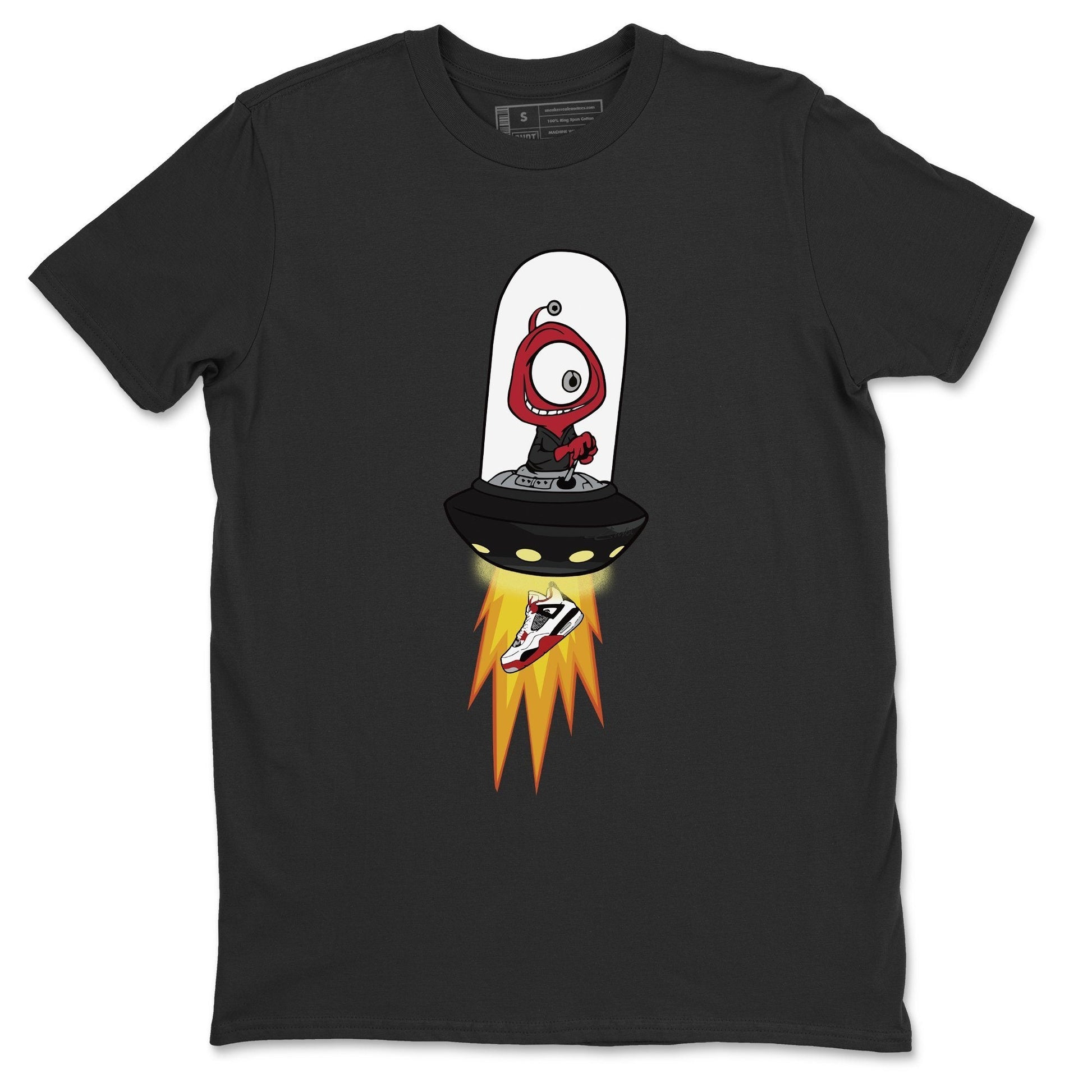 Jordan 4 Fire Red Sneaker Match Tees Alien Sneaker Tees Jordan 4 Fire Red Sneaker Release Tees Unisex Shirts