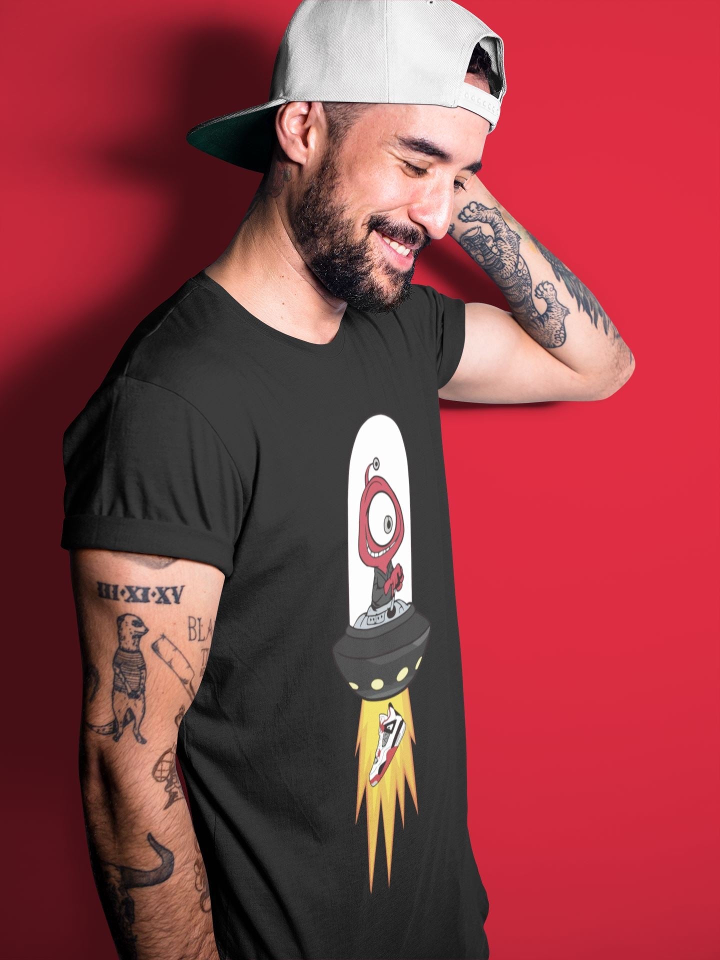 Jordan 4 Fire Red Sneaker Match Tees Alien Sneaker Tees Jordan 4 Fire Red Sneaker Release Tees Unisex Shirts