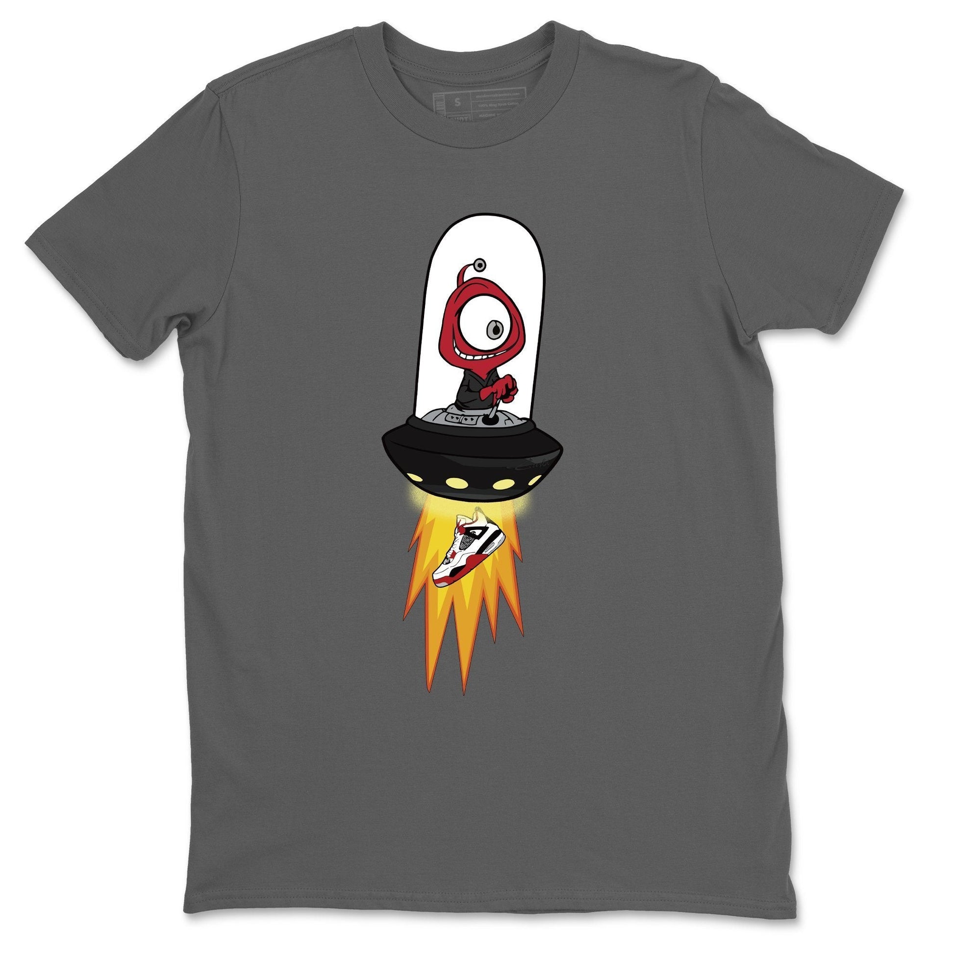 Jordan 4 Fire Red Sneaker Match Tees Alien Sneaker Tees Jordan 4 Fire Red Sneaker Release Tees Unisex Shirts