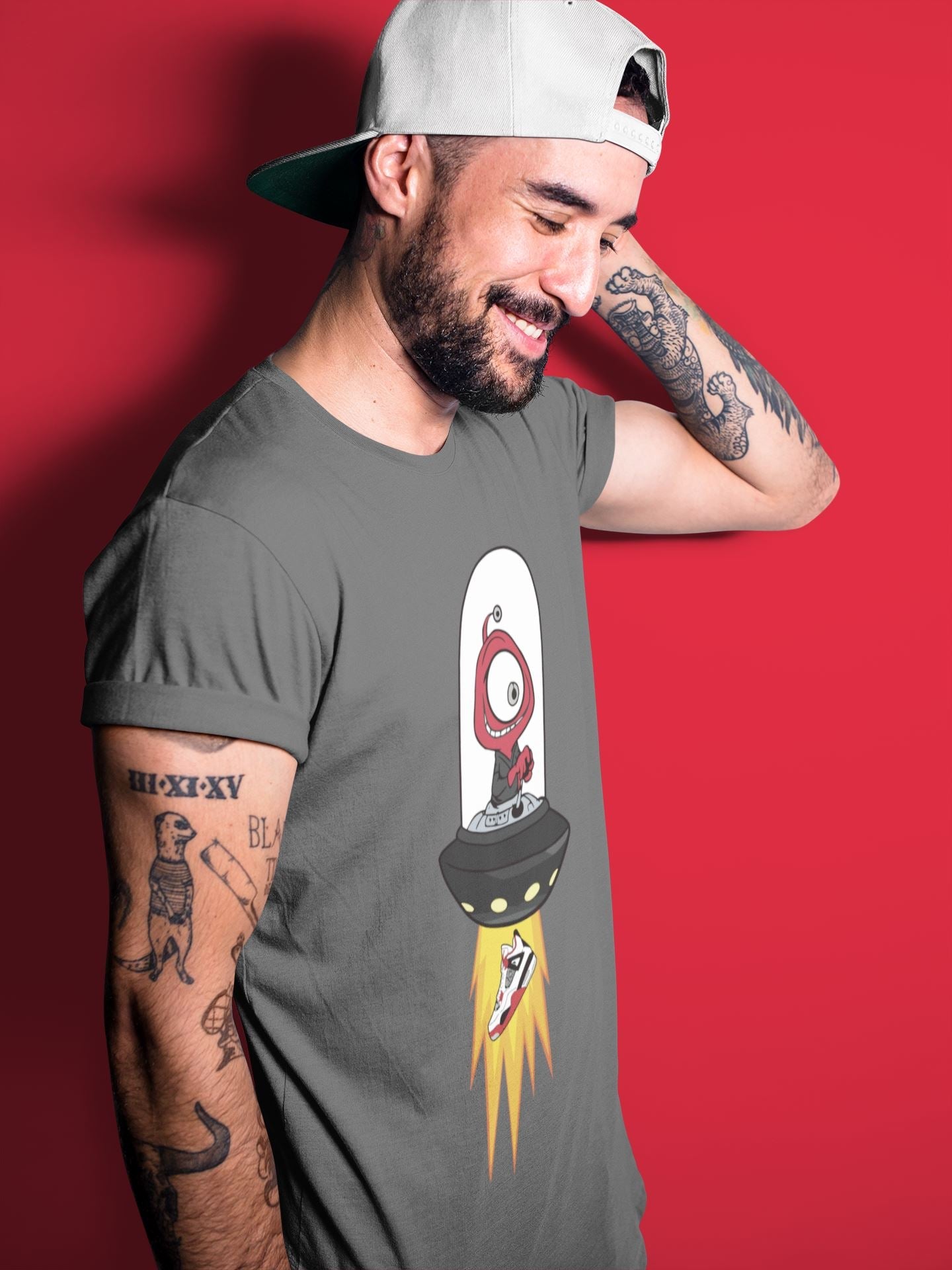 Jordan 4 Fire Red Sneaker Match Tees Alien Sneaker Tees Jordan 4 Fire Red Sneaker Release Tees Unisex Shirts
