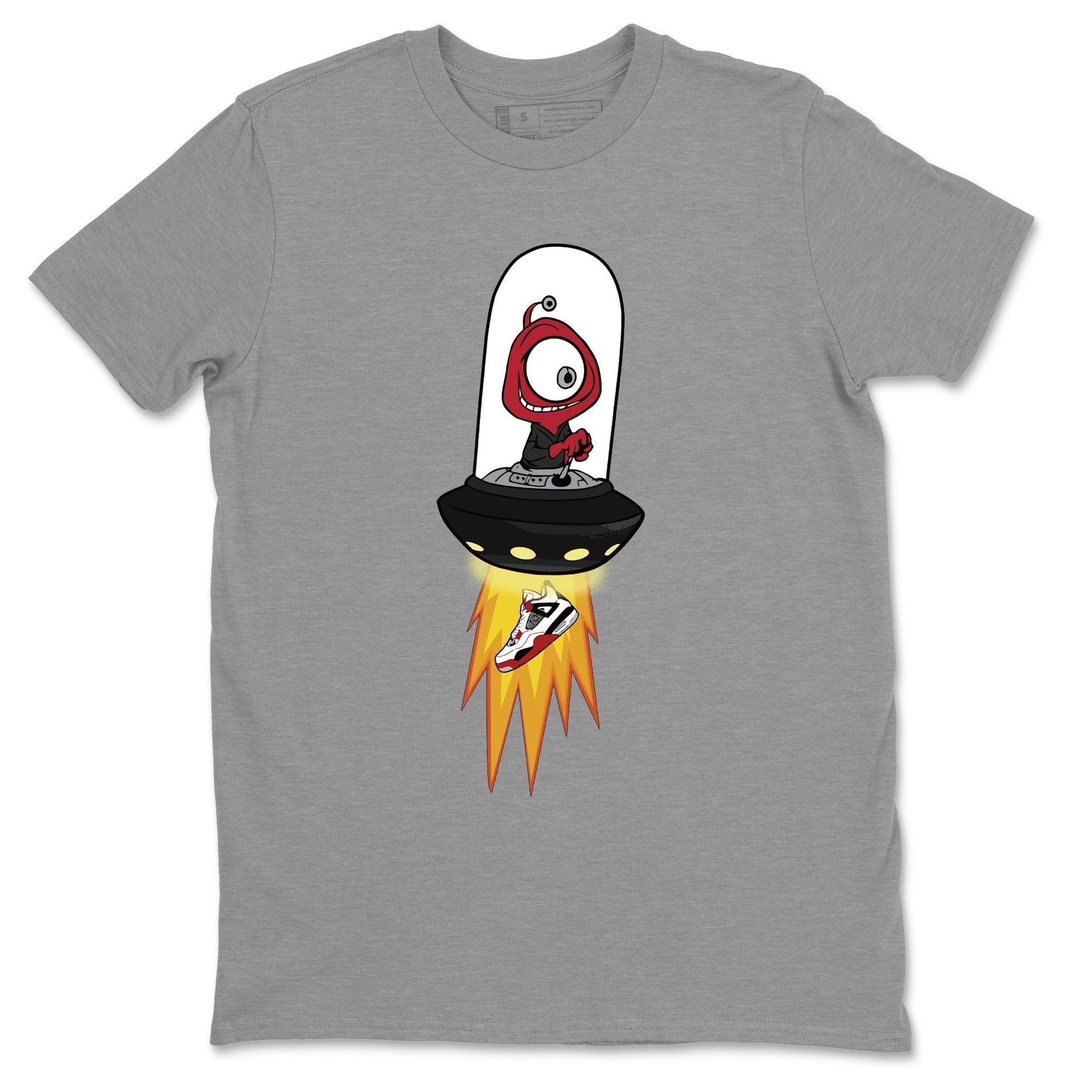 Jordan 4 Fire Red Sneaker Match Tees Alien Sneaker Tees Jordan 4 Fire Red Sneaker Release Tees Unisex Shirts