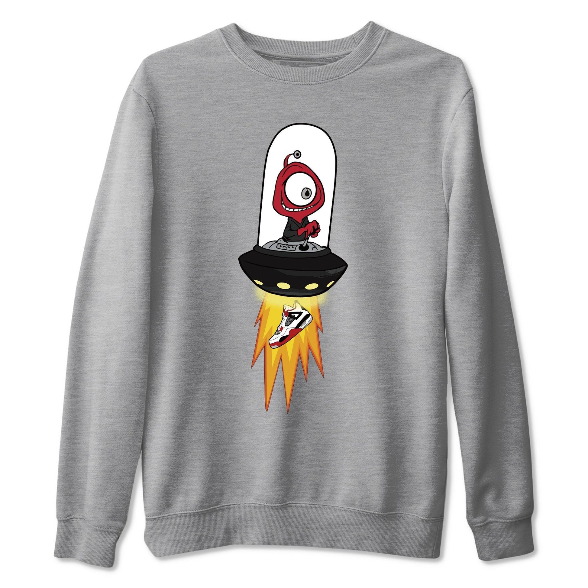 Jordan 4 Fire Red Sneaker Match Tees Alien Sneaker Tees Jordan 4 Fire Red Sneaker Release Tees Unisex Shirts