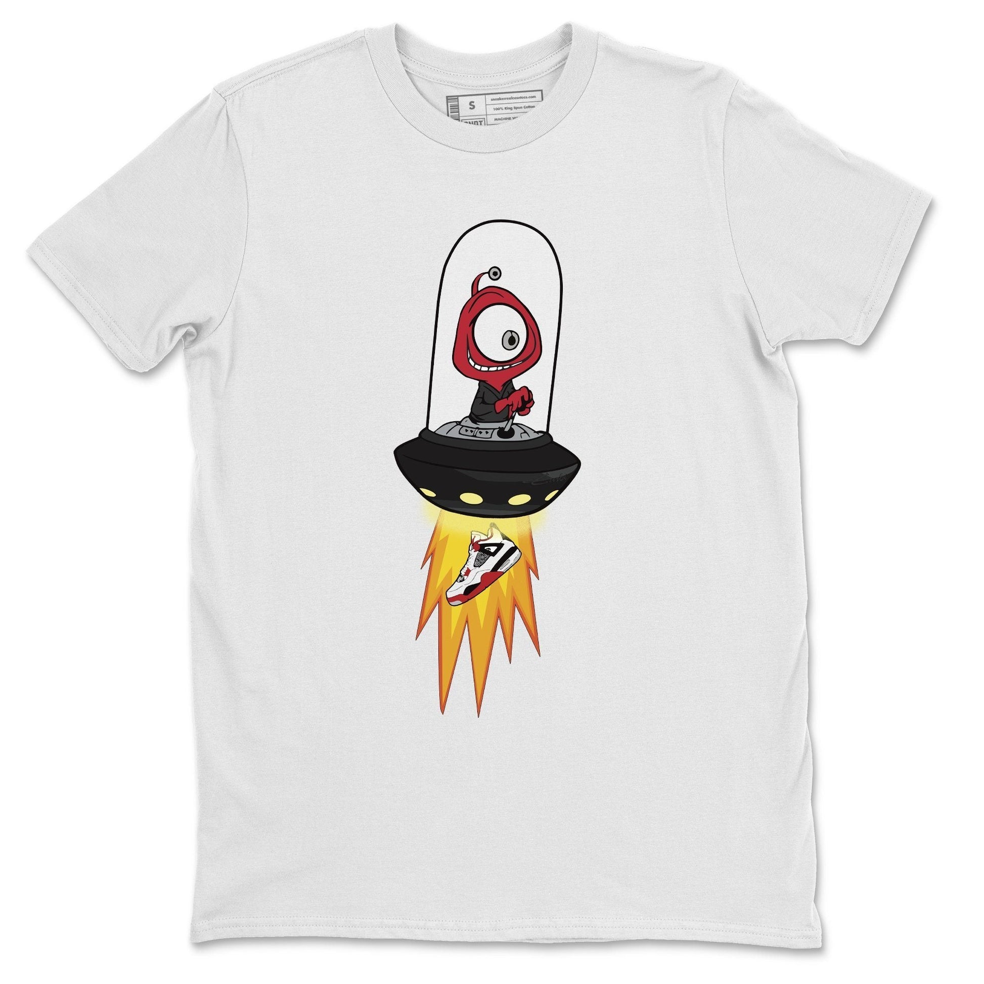 Jordan 4 Fire Red Sneaker Match Tees Alien Sneaker Tees Jordan 4 Fire Red Sneaker Release Tees Unisex Shirts