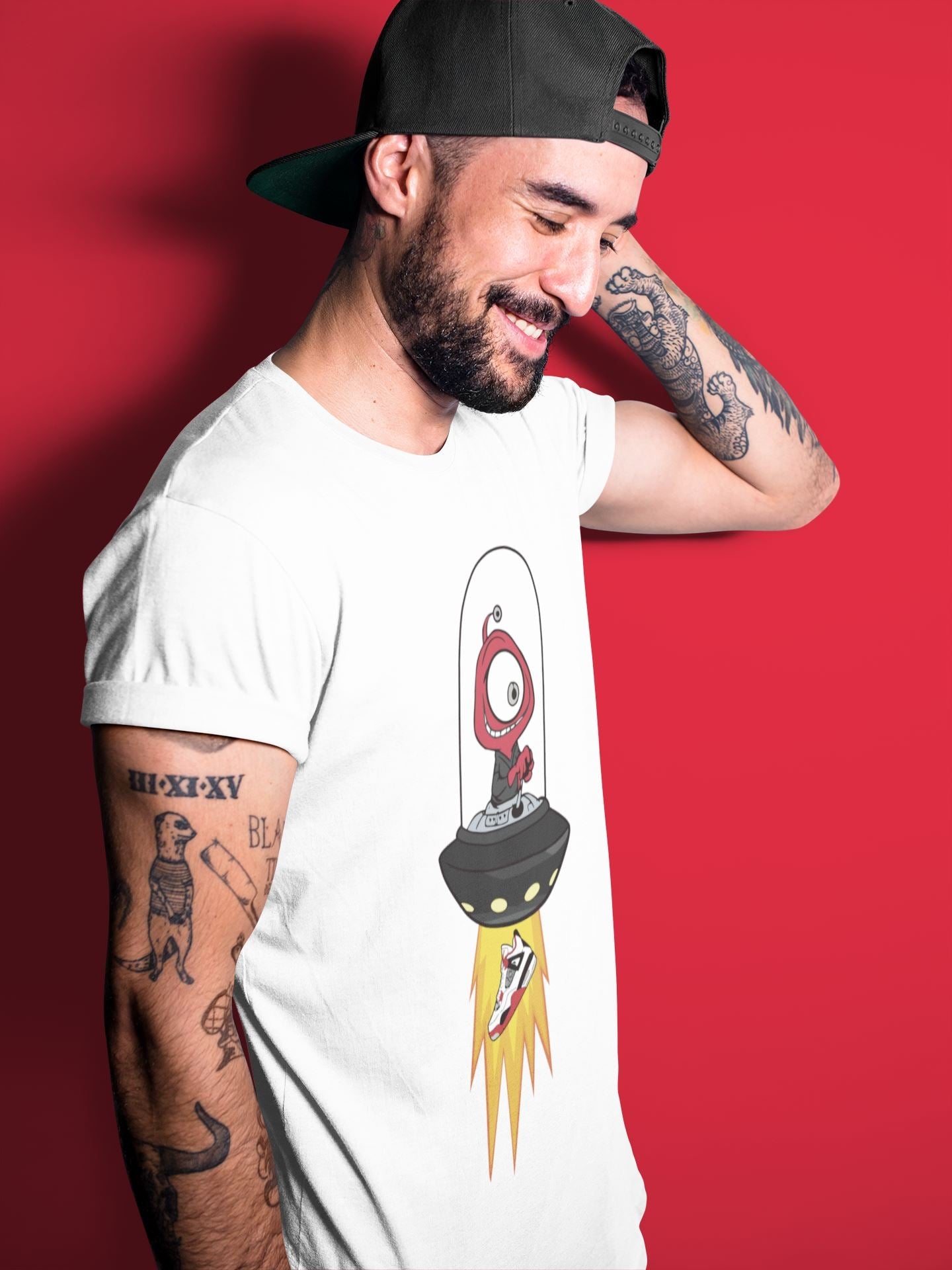 Jordan 4 Fire Red Sneaker Match Tees Alien Sneaker Tees Jordan 4 Fire Red Sneaker Release Tees Unisex Shirts