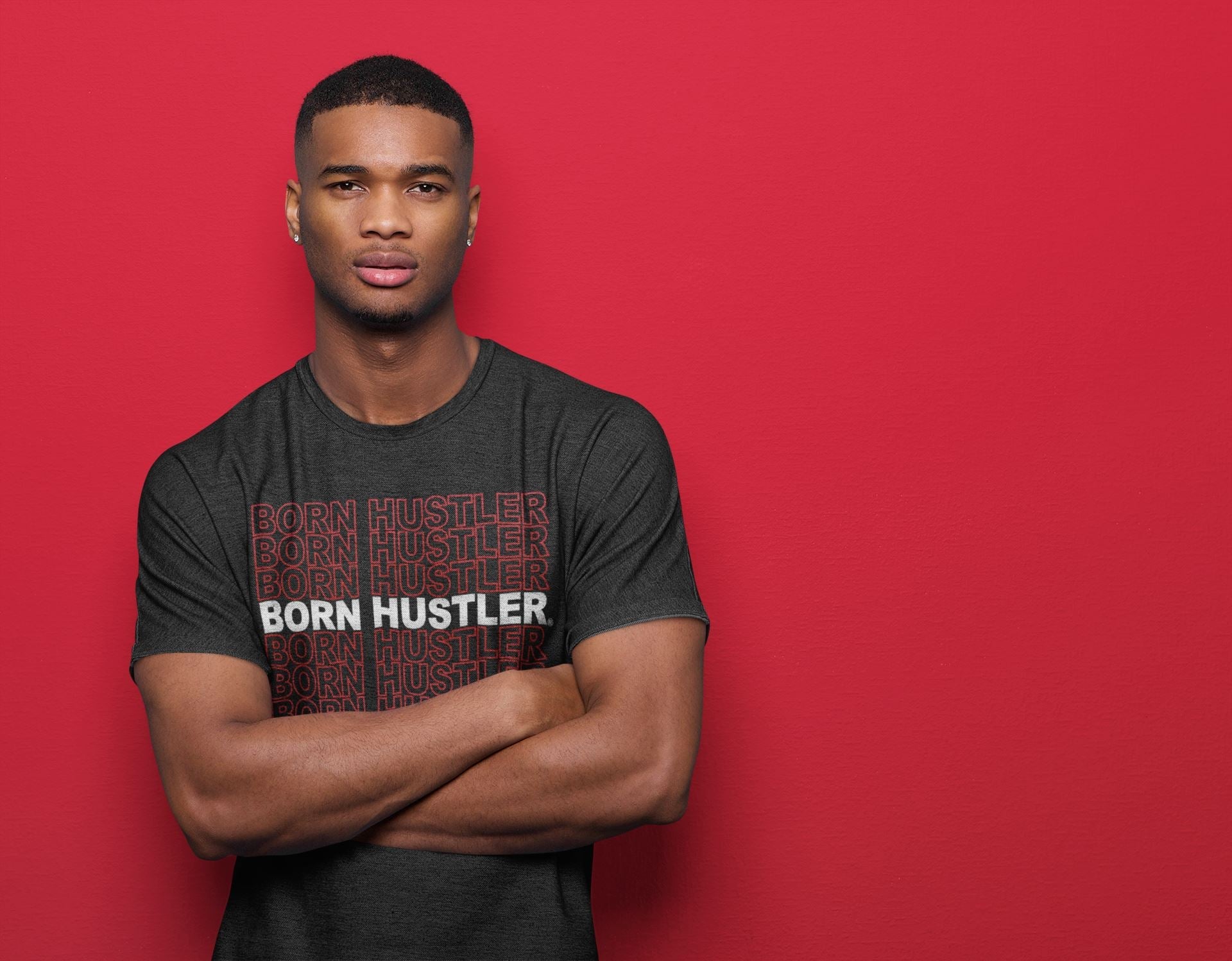 Jordan 4 Fire Red Sneaker Match Tees Born Hustler Sneaker Tees Jordan 4 Fire Red Sneaker Release Tees Unisex Shirts