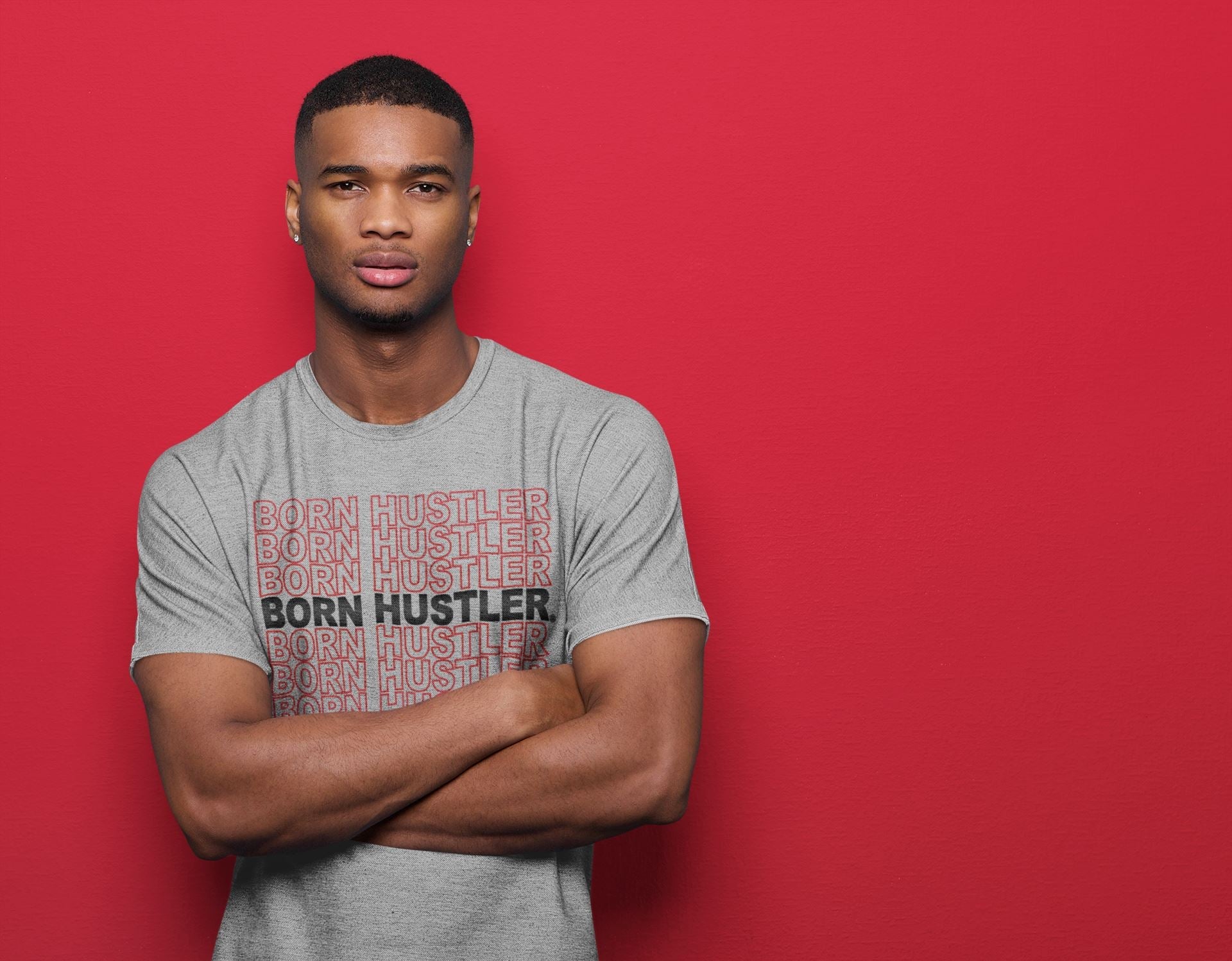 Jordan 4 Fire Red Sneaker Match Tees Born Hustler Sneaker Tees Jordan 4 Fire Red Sneaker Release Tees Unisex Shirts