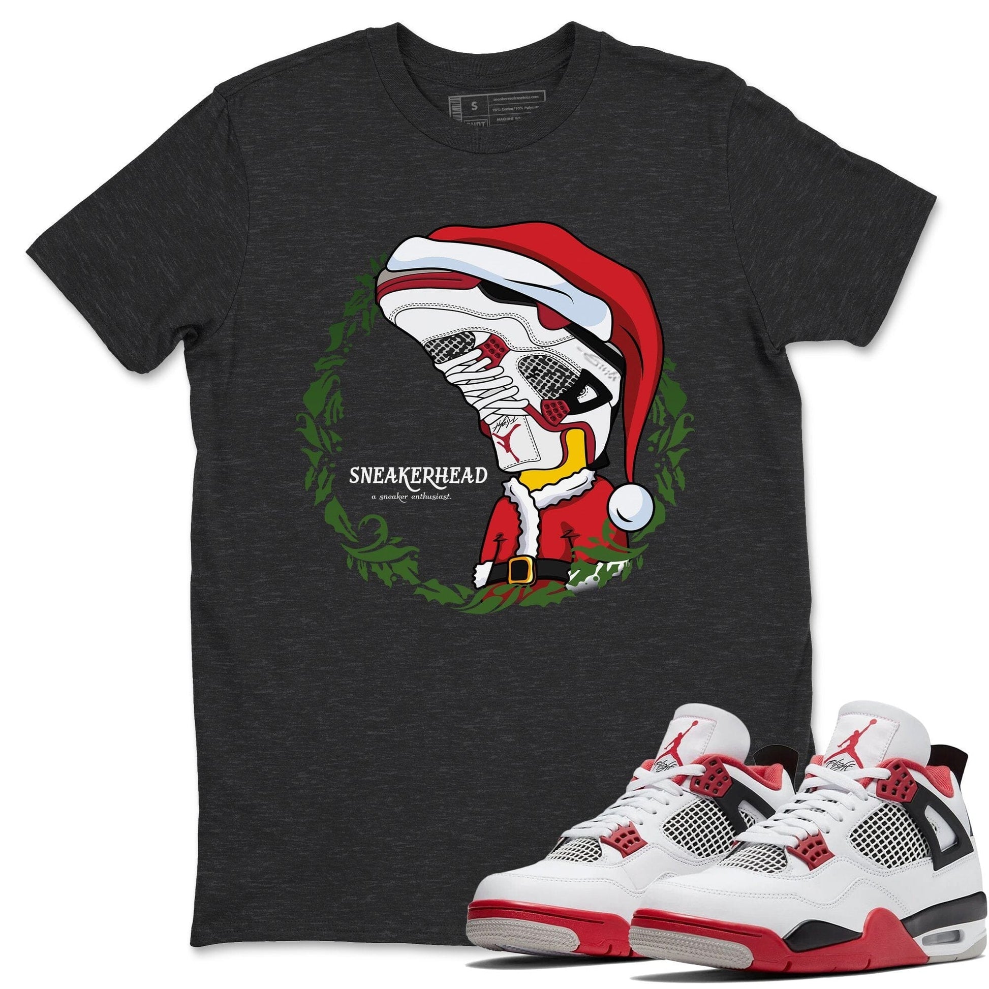 Jordan 4 Fire Red Sneaker Match Tees Christmas Sneakerhead Sneaker Tees Jordan 4 Fire Red Sneaker Release Tees Unisex Shirts
