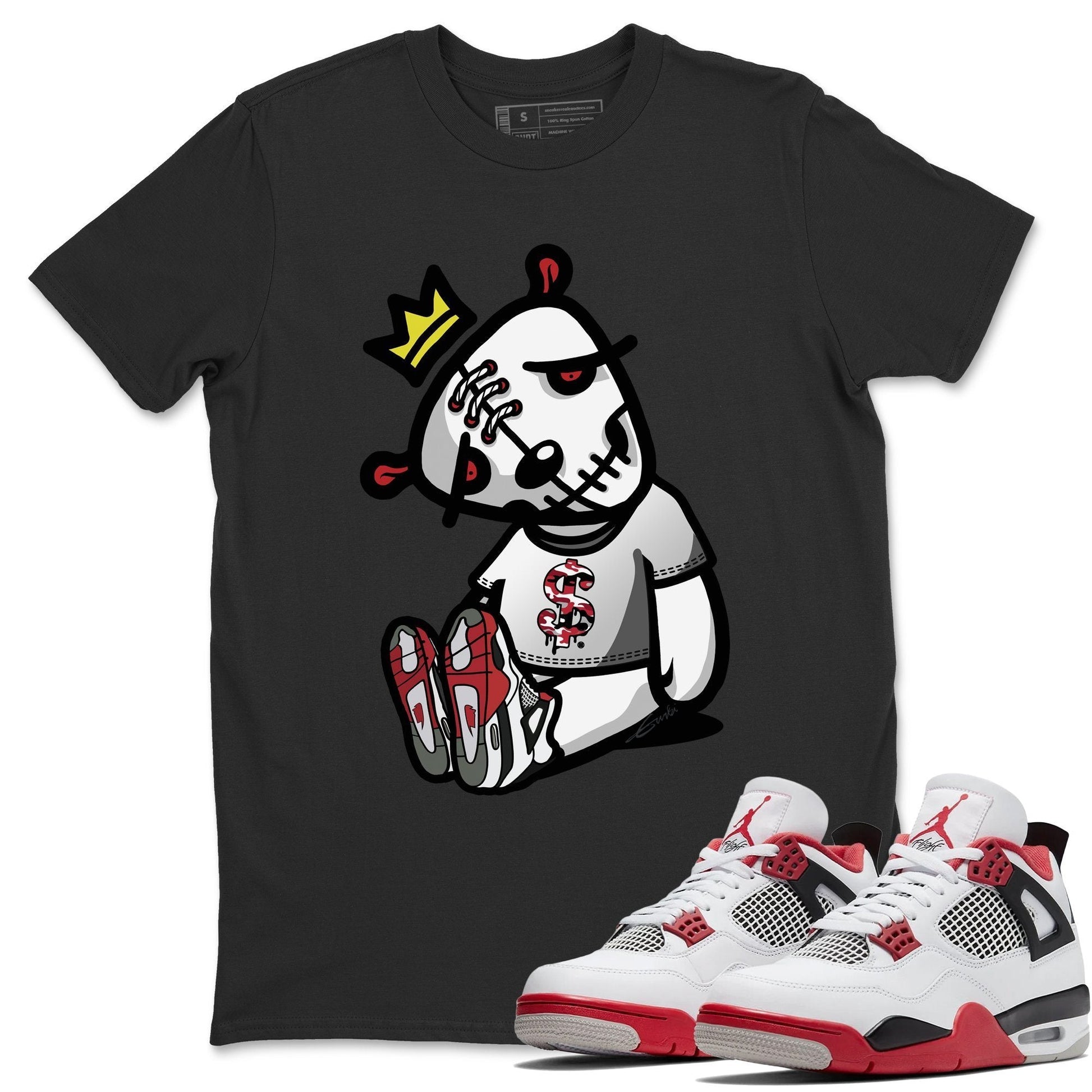 Jordan 4 Fire Red Sneaker Match Tees Dead Dolls Sneaker Tees Jordan 4 Fire Red Sneaker Release Tees Unisex Shirts