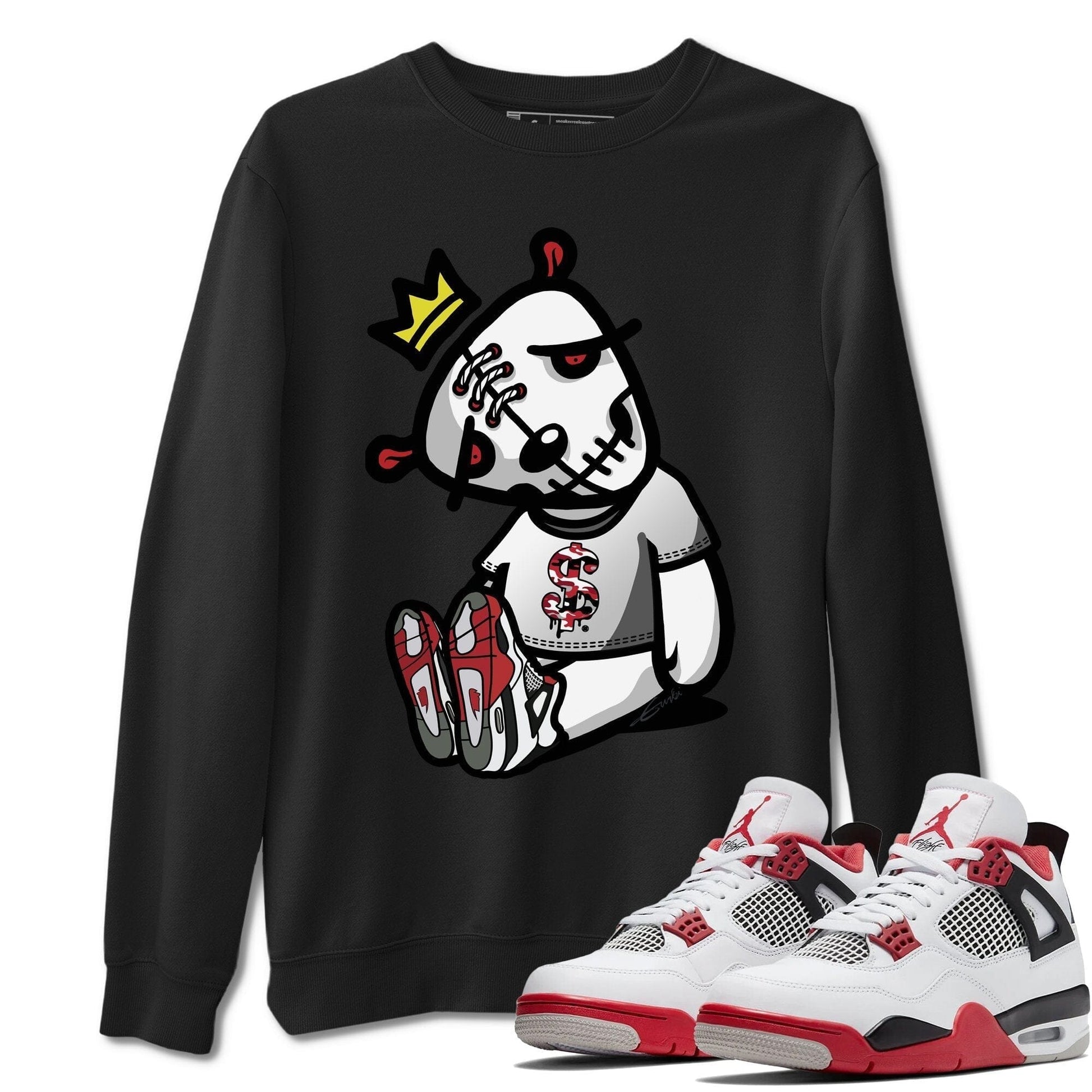 Jordan 4 Fire Red Sneaker Match Tees Dead Dolls Sneaker Tees Jordan 4 Fire Red Sneaker Release Tees Unisex Shirts