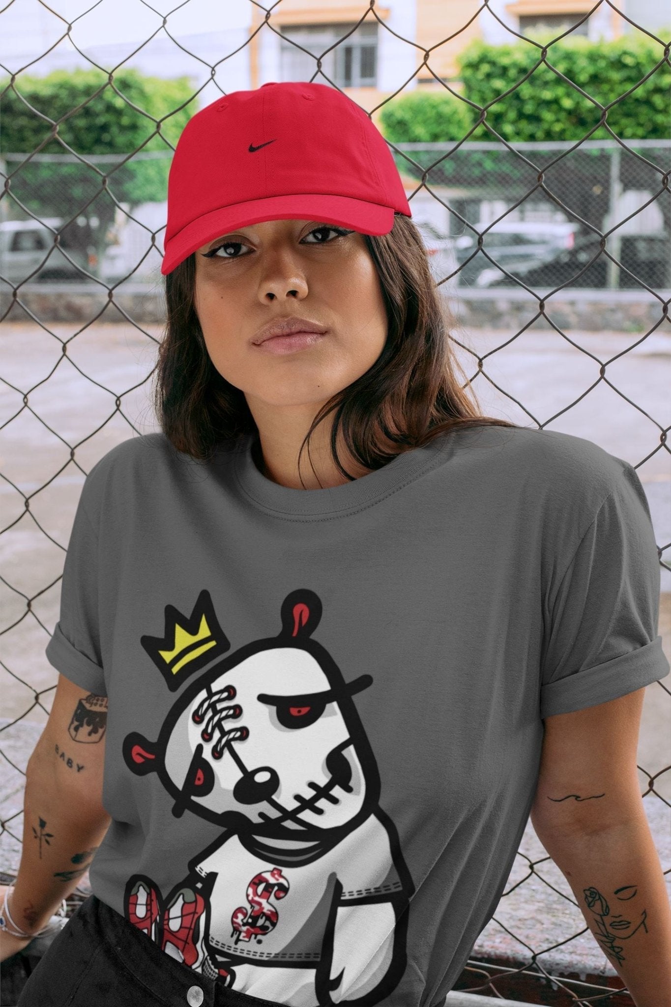 Jordan 4 Fire Red Sneaker Match Tees Dead Dolls Sneaker Tees Jordan 4 Fire Red Sneaker Release Tees Unisex Shirts