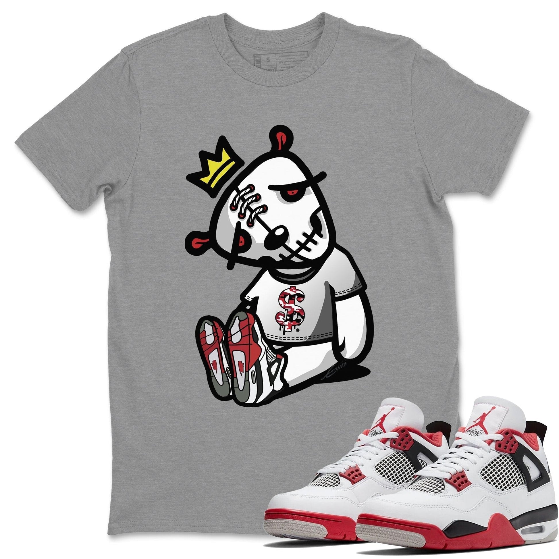Jordan 4 Fire Red Sneaker Match Tees Dead Dolls Sneaker Tees Jordan 4 Fire Red Sneaker Release Tees Unisex Shirts