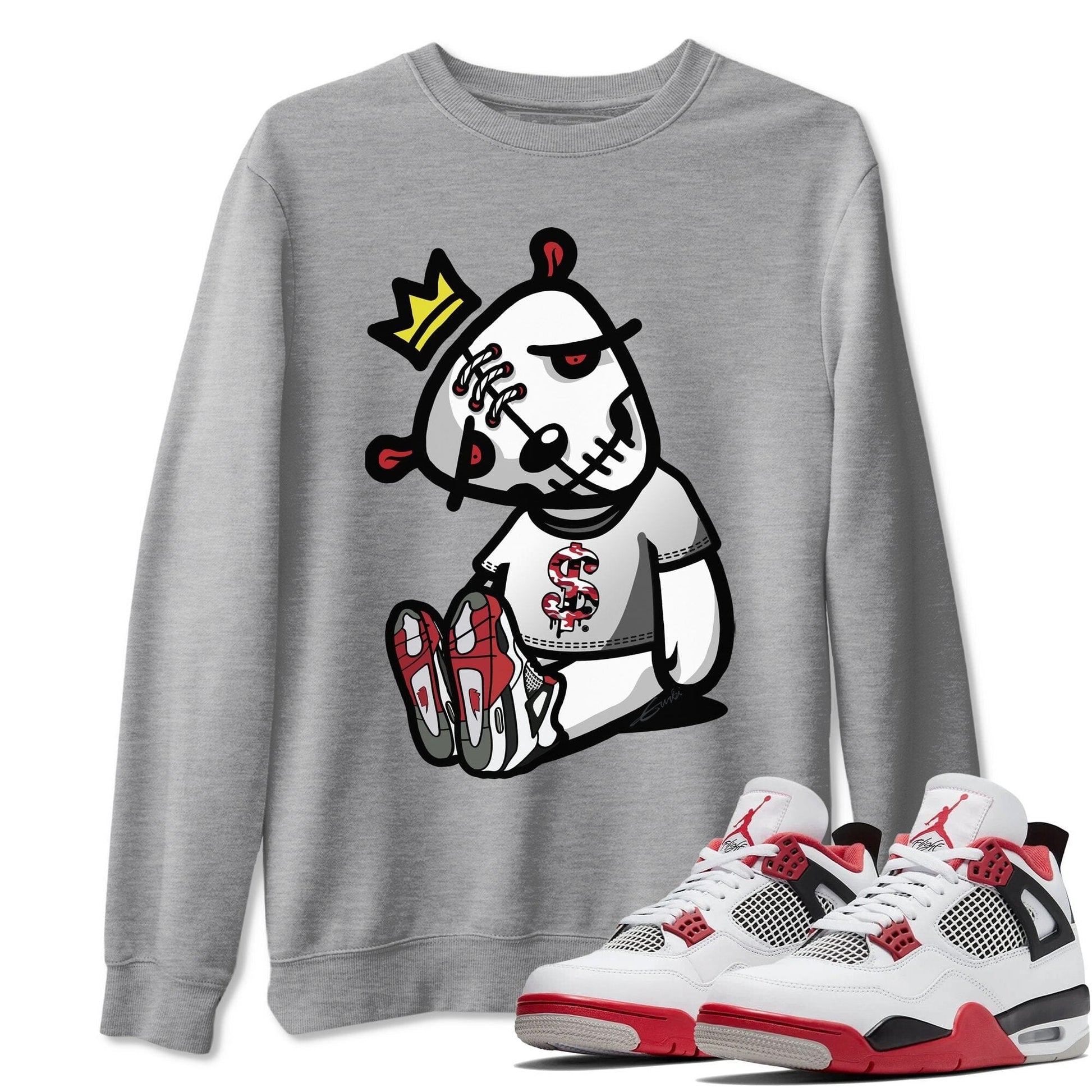 Jordan 4 Fire Red Sneaker Match Tees Dead Dolls Sneaker Tees Jordan 4 Fire Red Sneaker Release Tees Unisex Shirts