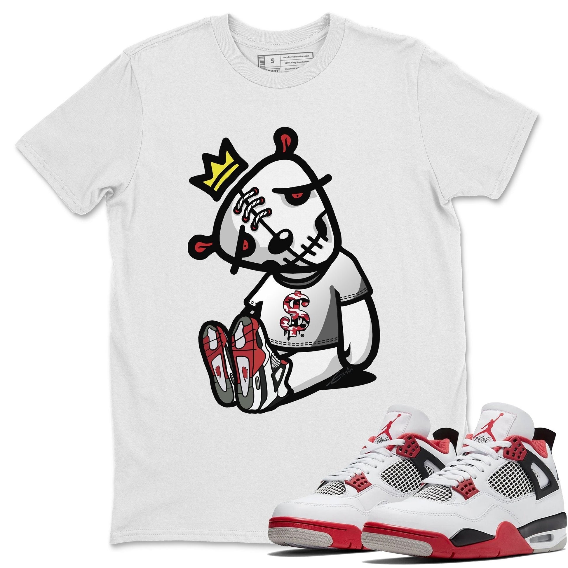 Jordan 4 Fire Red Sneaker Match Tees Dead Dolls Sneaker Tees Jordan 4 Fire Red Sneaker Release Tees Unisex Shirts