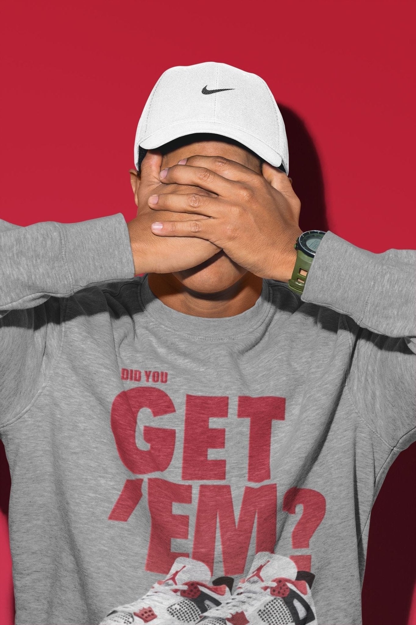 Jordan 4 Fire Red Sneaker Match Tees Did You Get Em SNRT Sneaker Tees Jordan 4 Fire Red SNRT Sneaker Release Tees Unisex Shirts