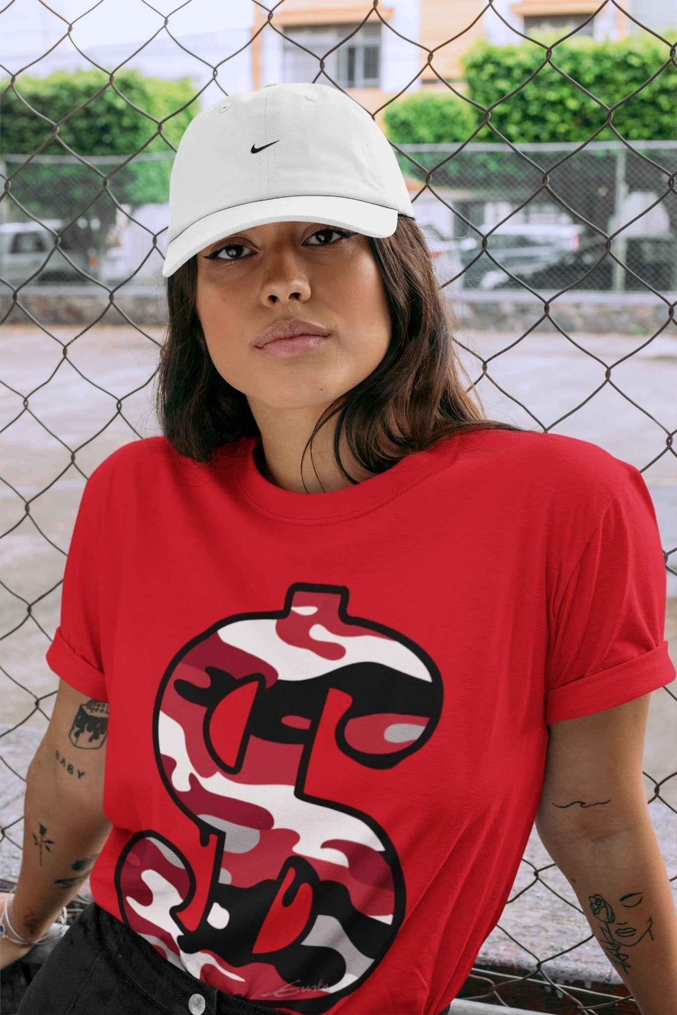 Jordan 4 Fire Red Sneaker Match Tees Dollar Camo Sneaker Tees Jordan 4 Fire Red Sneaker Release Tees Unisex Shirts