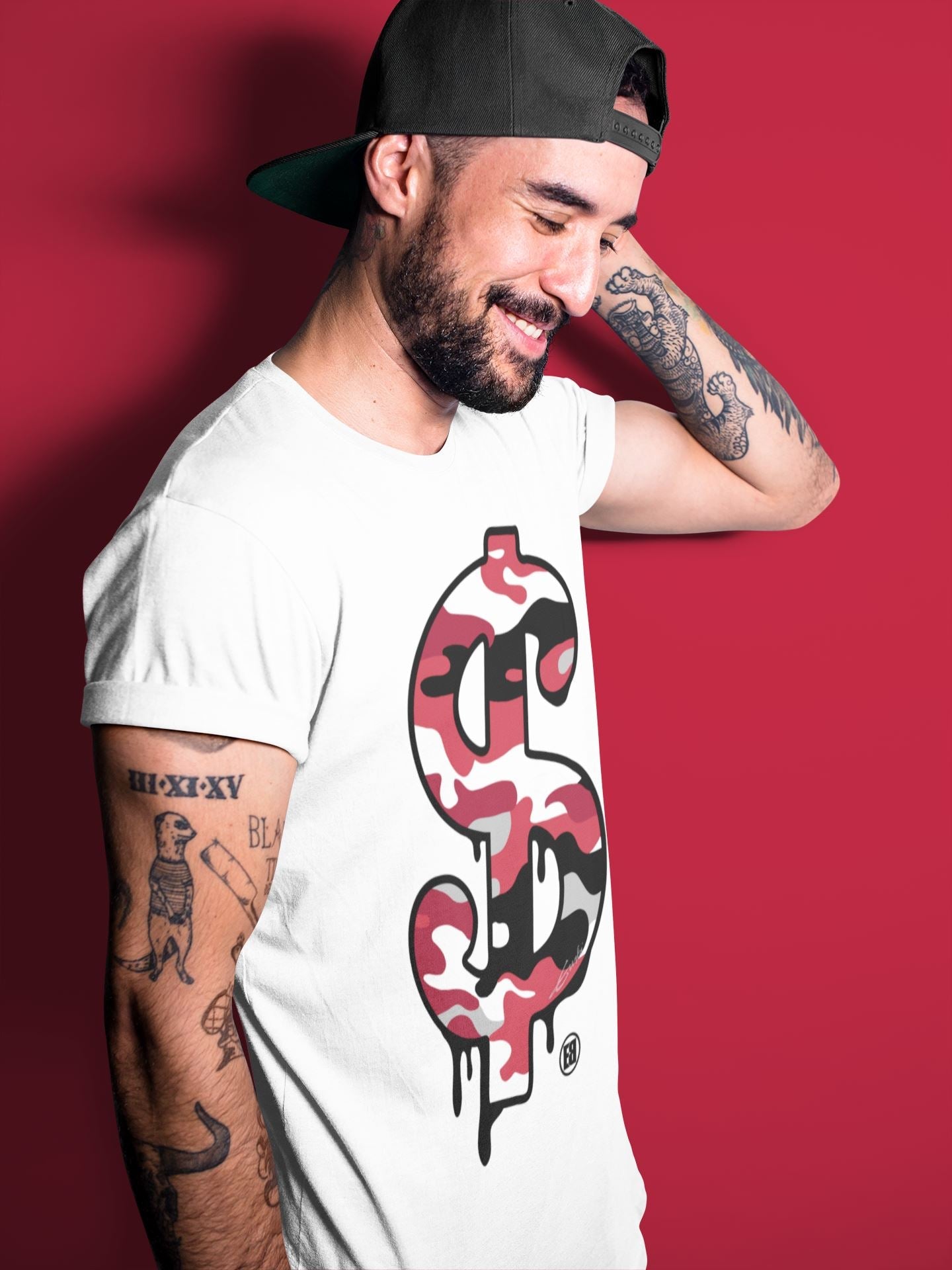 Jordan 4 Fire Red Sneaker Match Tees Dollar Camo Sneaker Tees Jordan 4 Fire Red Sneaker Release Tees Unisex Shirts