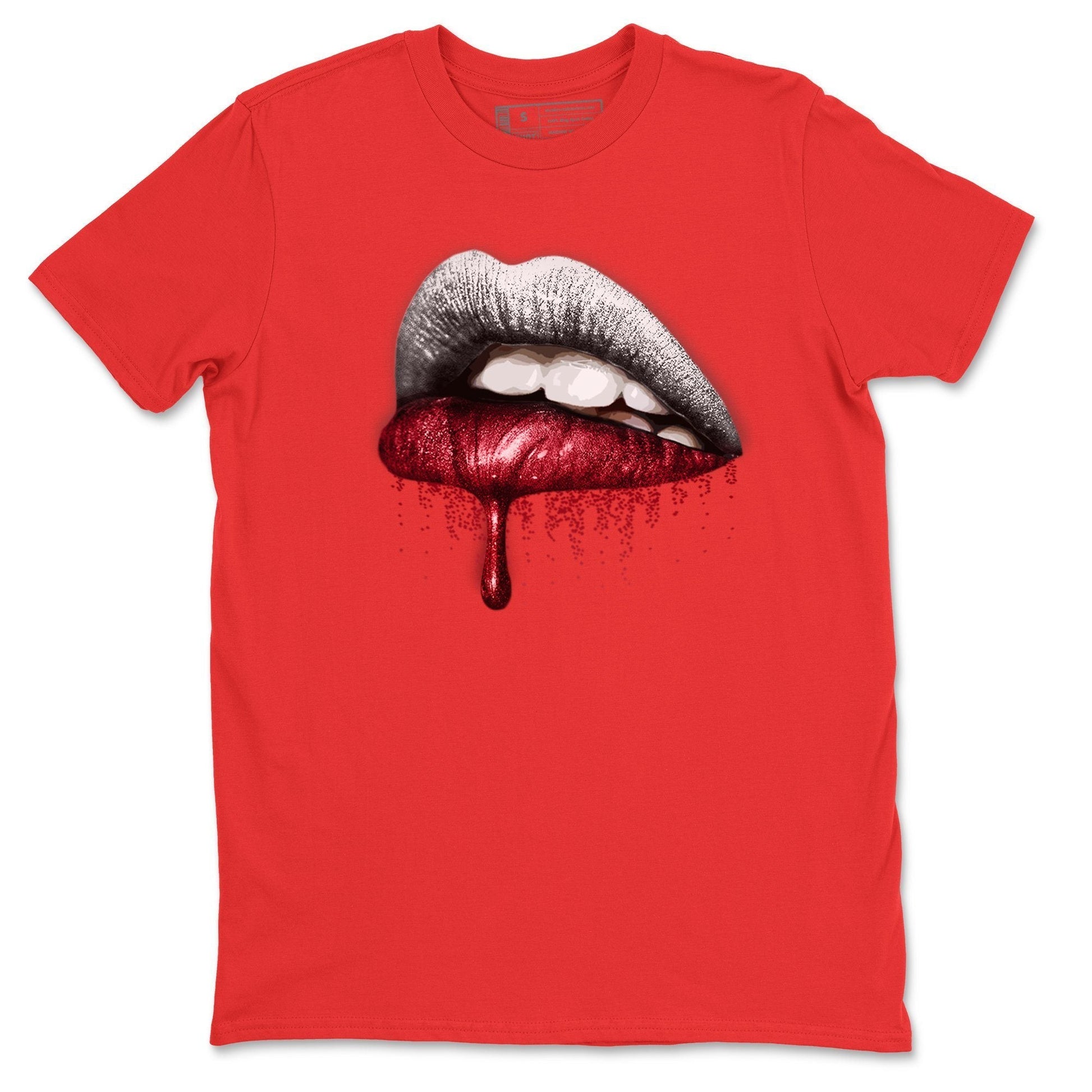 Jordan 4 Fire Red Sneaker Match Tees Dripping Lips Sneaker Tees Jordan 4 Fire Red Sneaker Release Tees Unisex Shirts