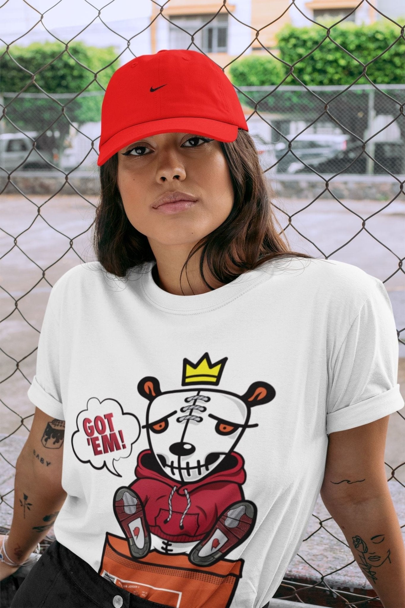 Jordan 4 Fire Red Sneaker Match Tees Got Em Sneaker Tees Jordan 4 Fire Red Sneaker Release Tees Unisex Shirts