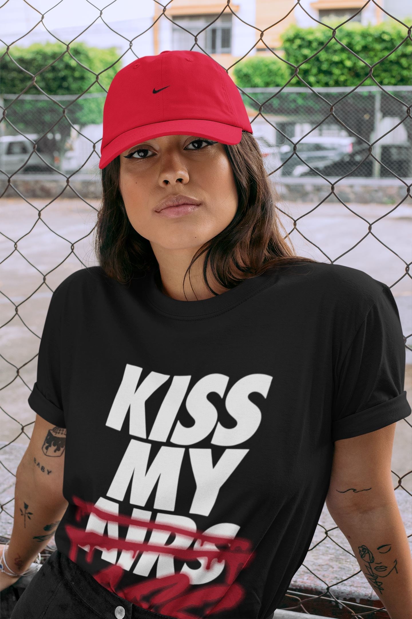 Jordan 4 Fire Red Sneaker Match Tees Kiss My Ass Sneaker Tees Jordan 4 Fire Red Sneaker Release Tees Unisex Shirts