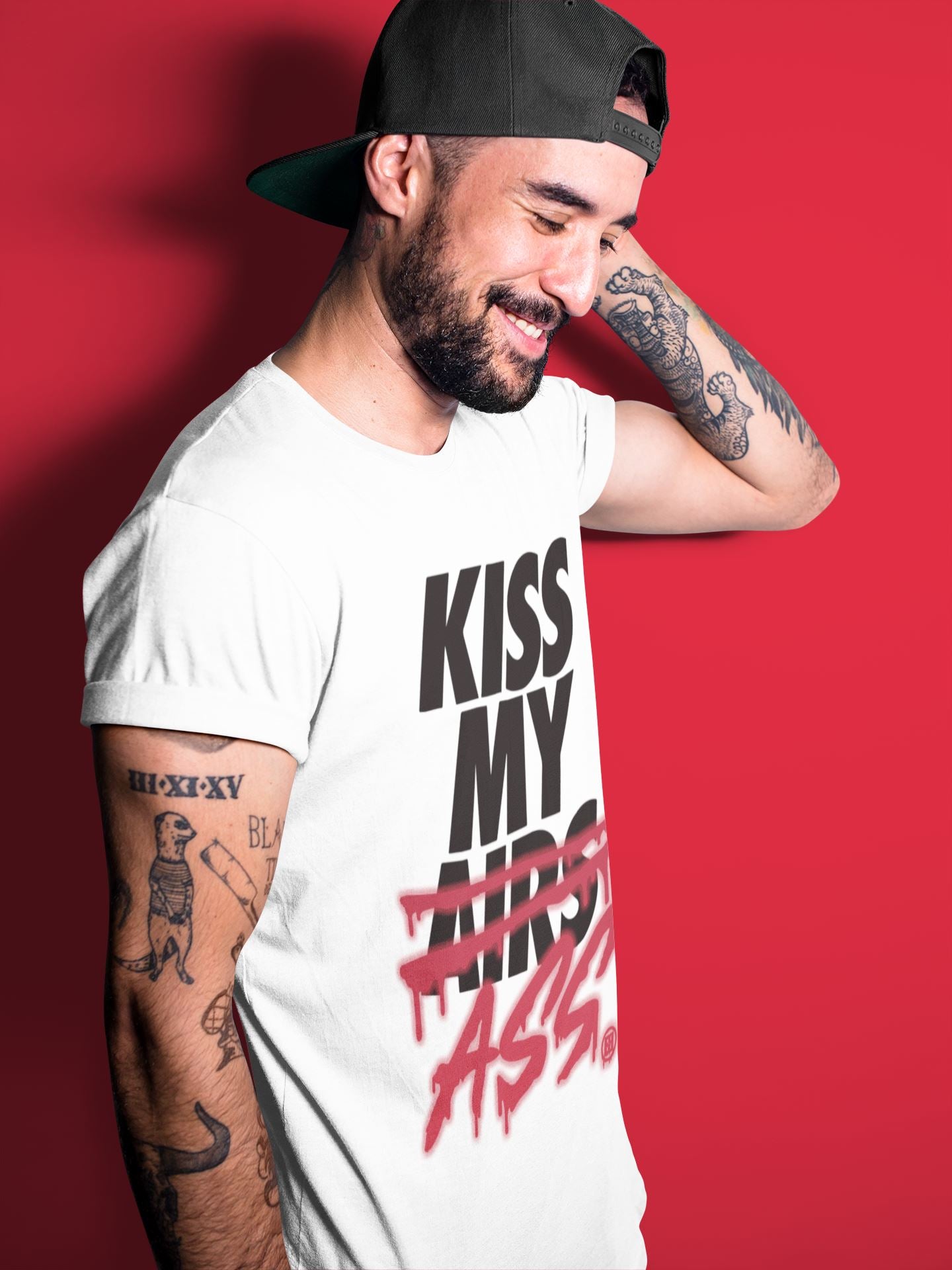 Jordan 4 Fire Red Sneaker Match Tees Kiss My Ass Sneaker Tees Jordan 4 Fire Red Sneaker Release Tees Unisex Shirts