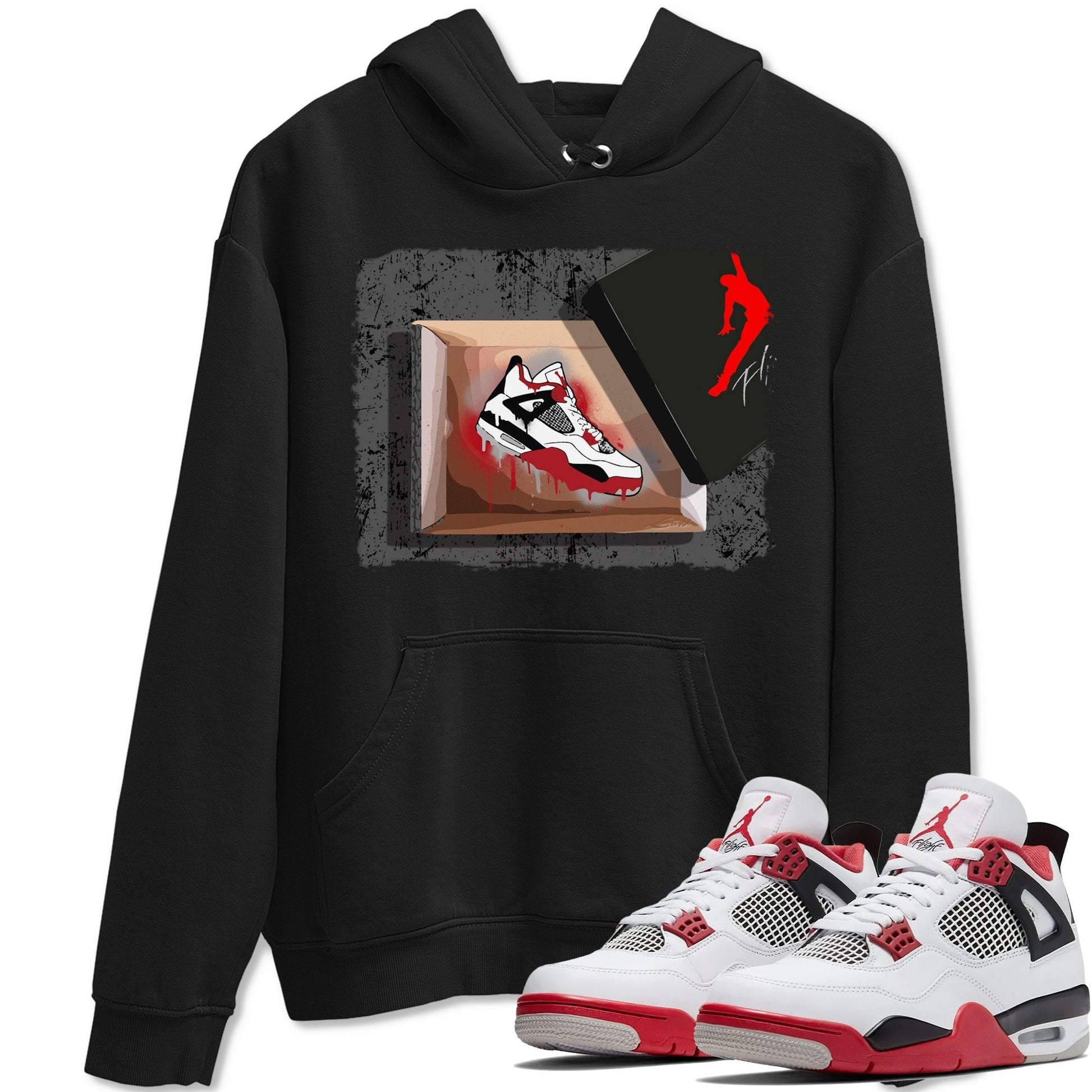 Jordan 4 Fire Red Sneaker Match Tees New Kicks Sneaker Tees Jordan 4 Fire Red Sneaker Release Tees Unisex Shirts