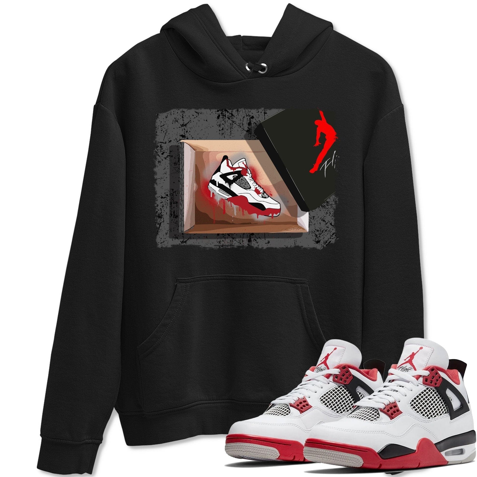 Jordan 4 Fire Red Sneaker Match Tees New Kicks Sneaker Tees Jordan 4 Fire Red Sneaker Release Tees Unisex Shirts