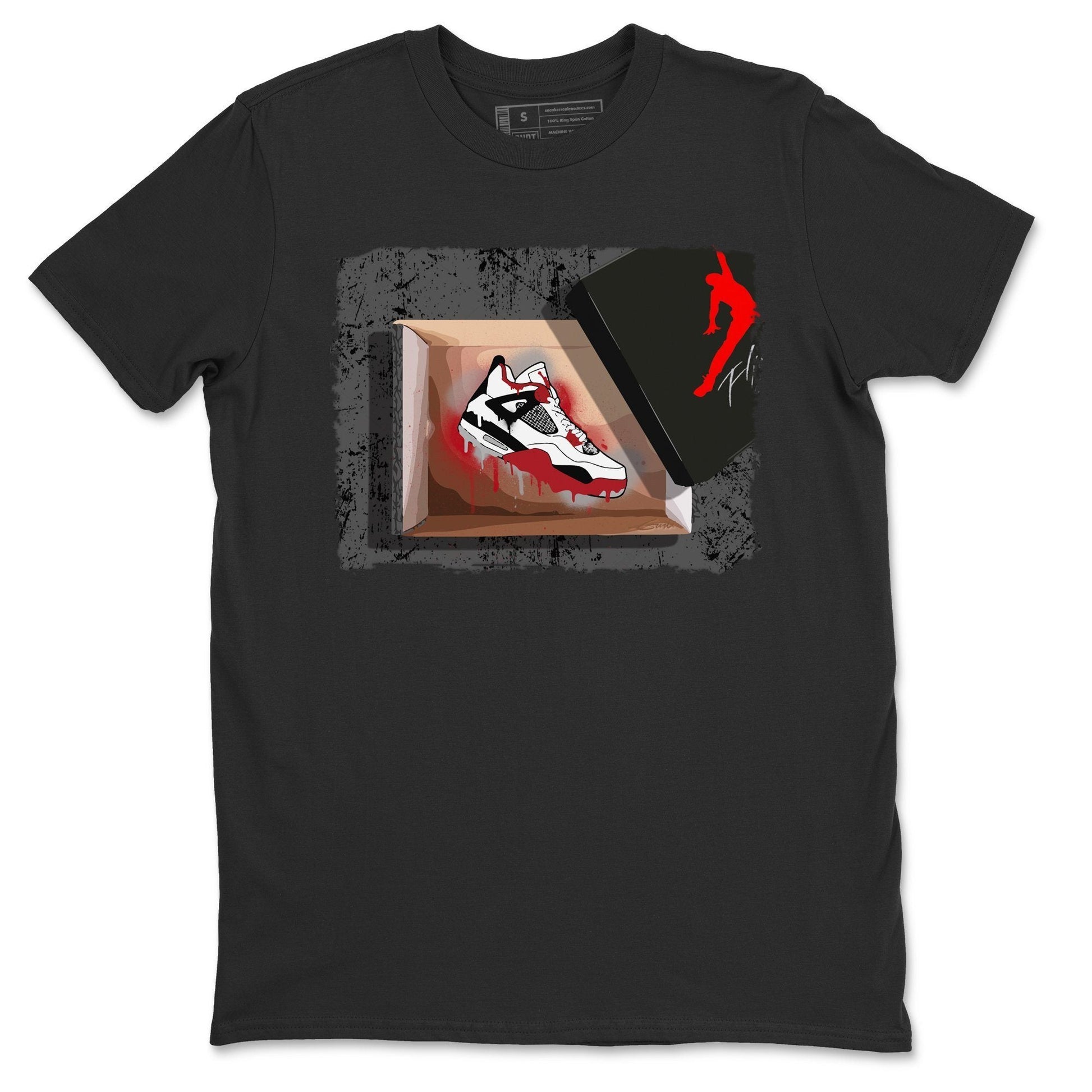 Jordan 4 Fire Red Sneaker Match Tees New Kicks Sneaker Tees Jordan 4 Fire Red Sneaker Release Tees Unisex Shirts