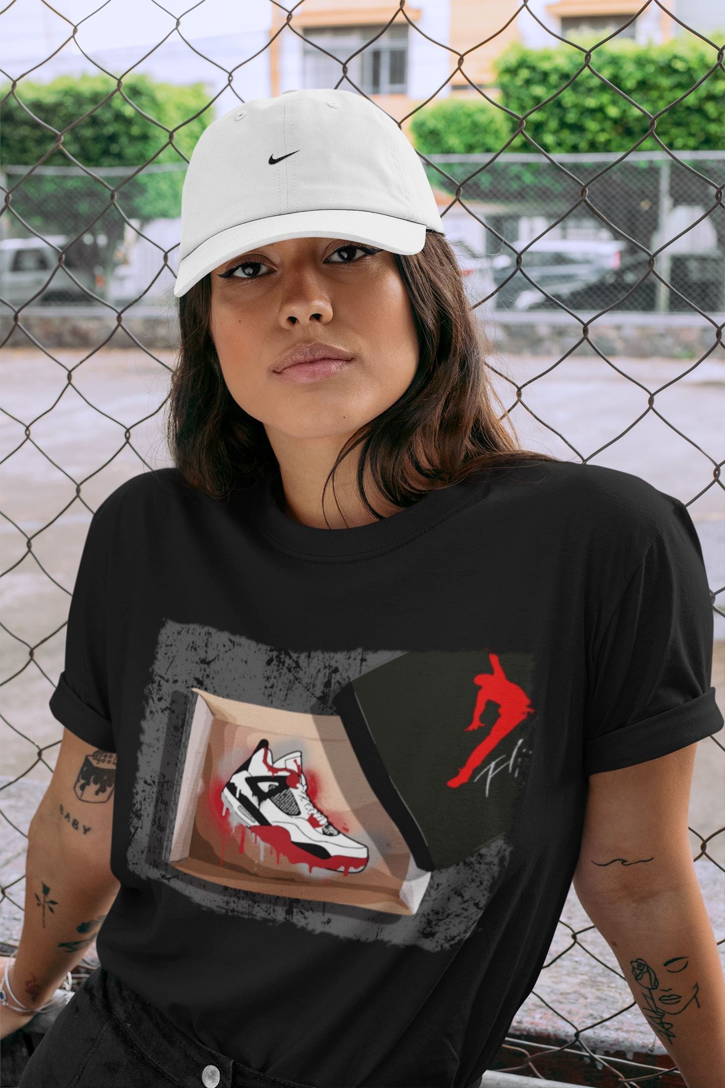 Jordan 4 Fire Red Sneaker Match Tees New Kicks Sneaker Tees Jordan 4 Fire Red Sneaker Release Tees Unisex Shirts