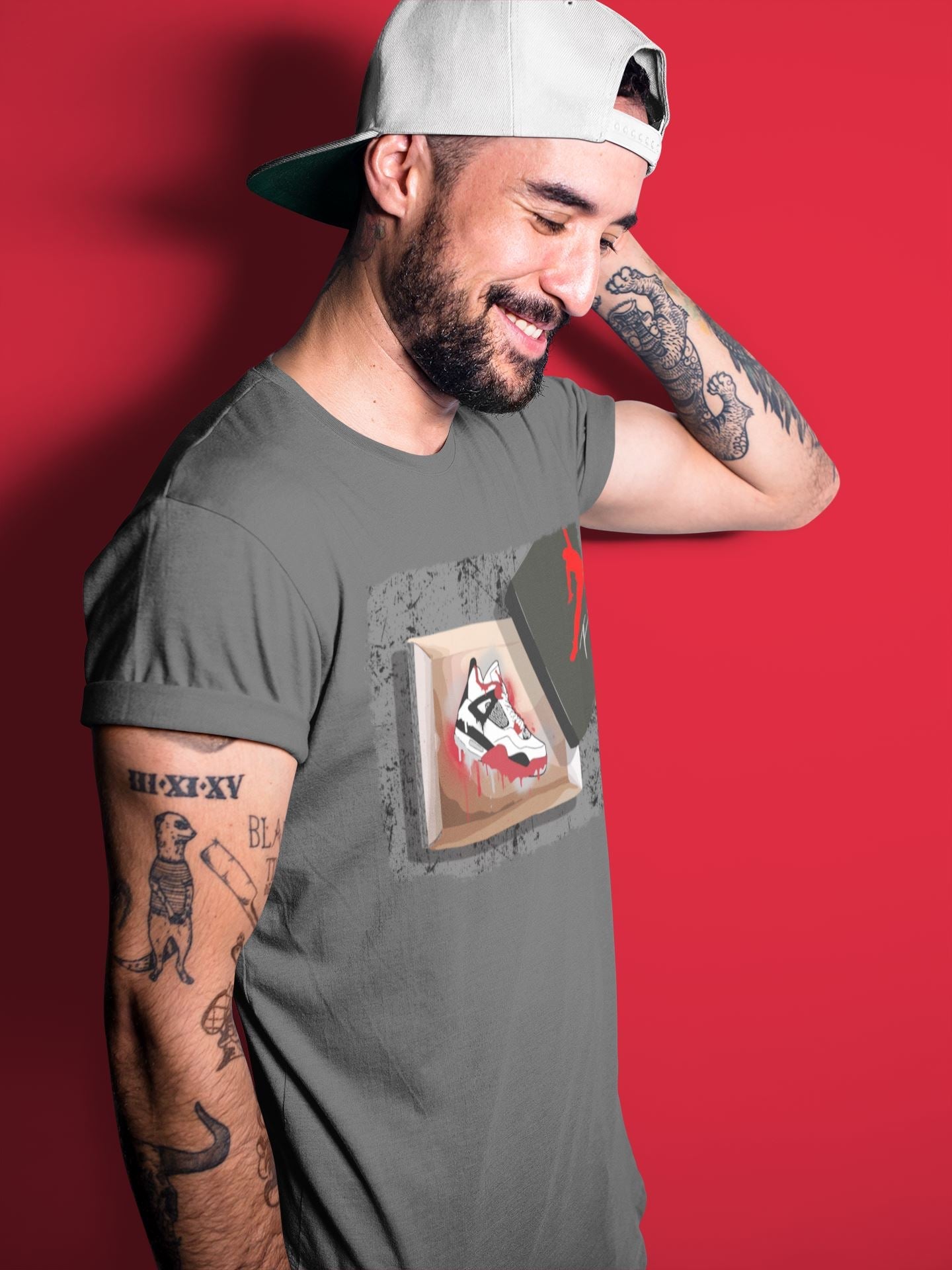 Jordan 4 Fire Red Sneaker Match Tees New Kicks Sneaker Tees Jordan 4 Fire Red Sneaker Release Tees Unisex Shirts