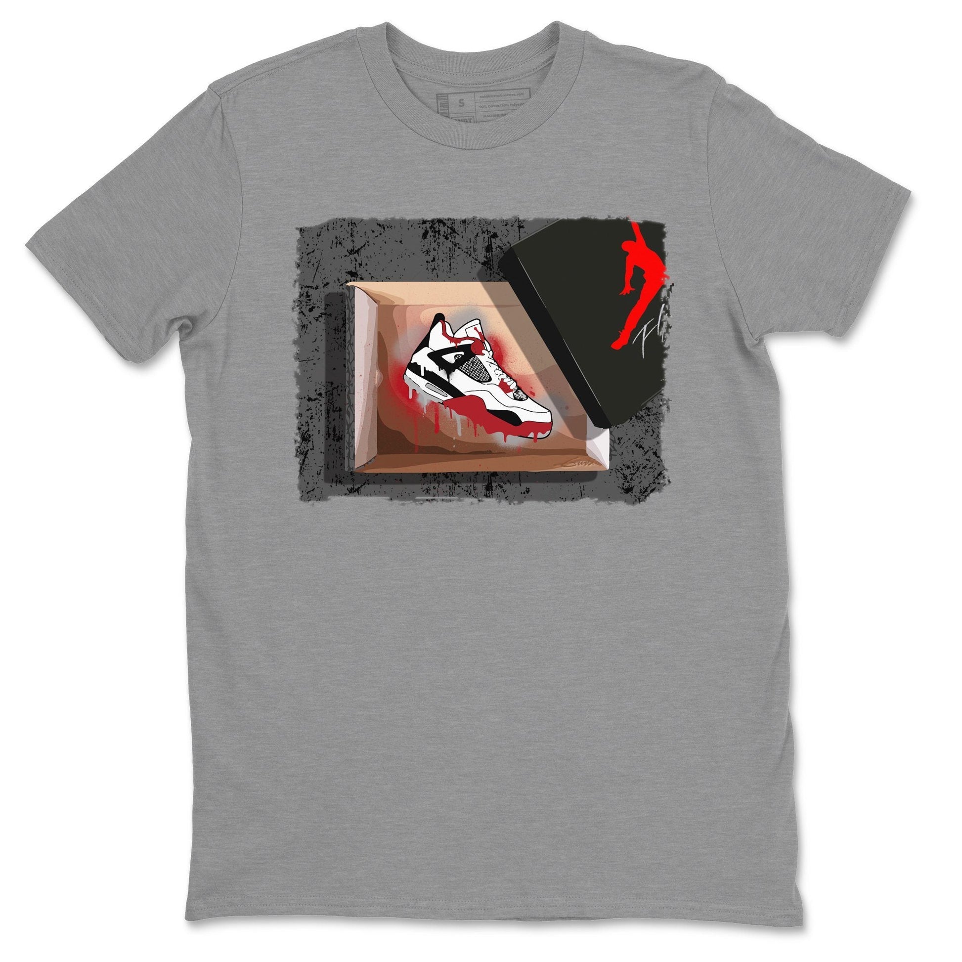 Jordan 4 Fire Red Sneaker Match Tees New Kicks Sneaker Tees Jordan 4 Fire Red Sneaker Release Tees Unisex Shirts