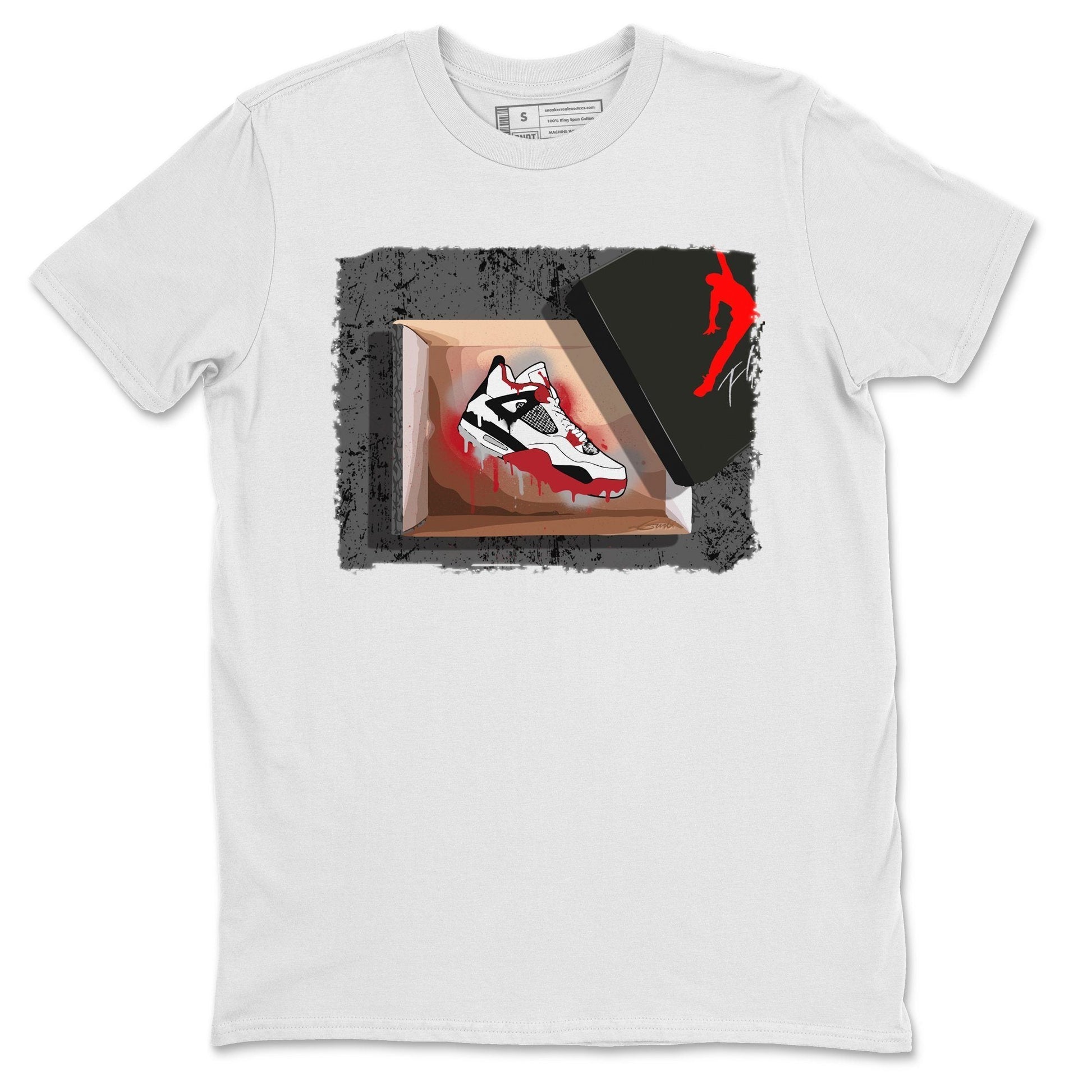 Jordan 4 Fire Red Sneaker Match Tees New Kicks Sneaker Tees Jordan 4 Fire Red Sneaker Release Tees Unisex Shirts