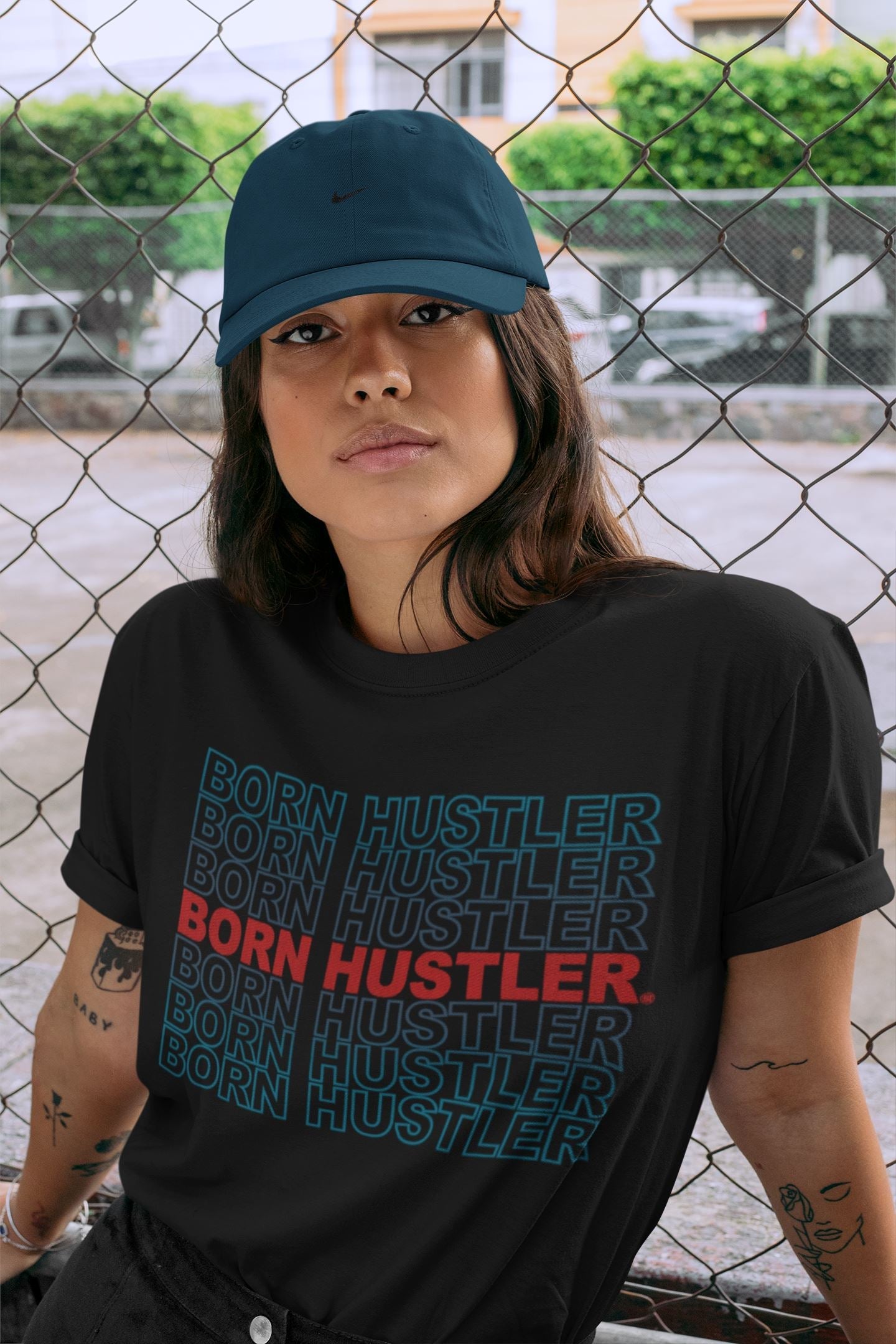Jordan 4 Deep Ocean Sneaker Match Tees Born Hustler Sneaker Tees Jordan 4 Deep Ocean Sneaker Release Tees Unisex Shirts