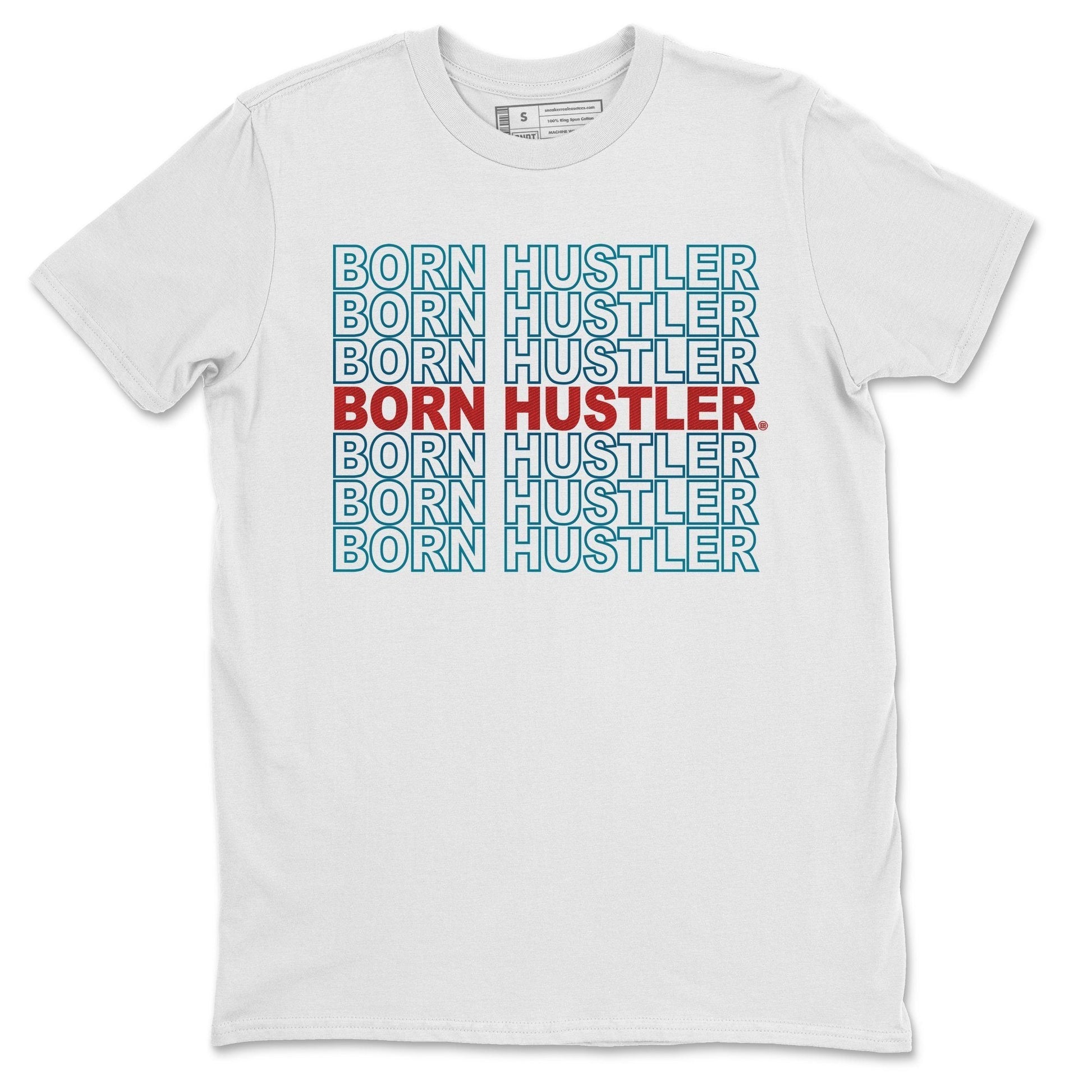 Jordan 4 Deep Ocean Sneaker Match Tees Born Hustler Sneaker Tees Jordan 4 Deep Ocean Sneaker Release Tees Unisex Shirts