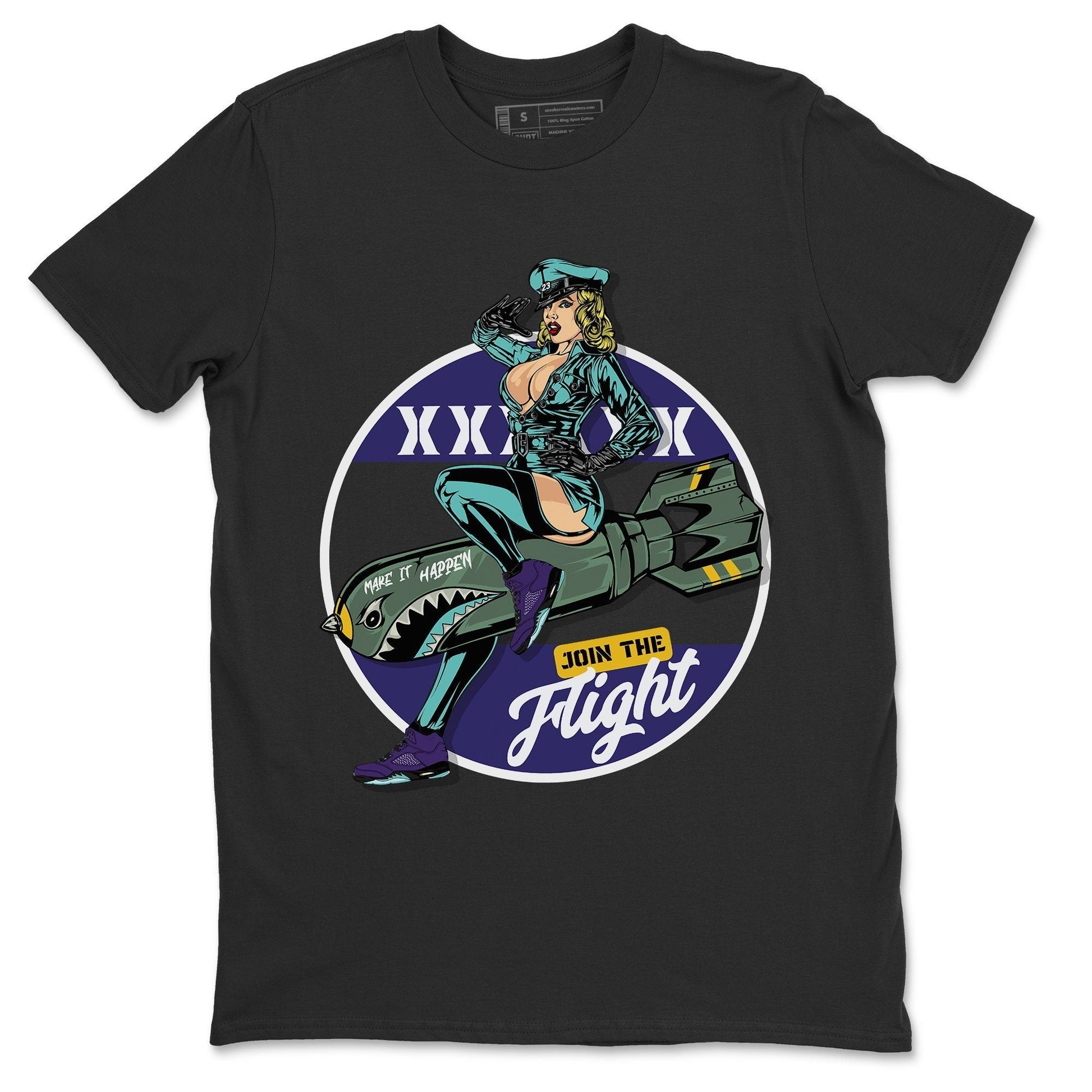Jordan 5 Purple Grape Sneaker Match Tees Pin Up Girl Sneaker Tees Jordan 5 Purple Grape Sneaker Release Tees Unisex Shirts