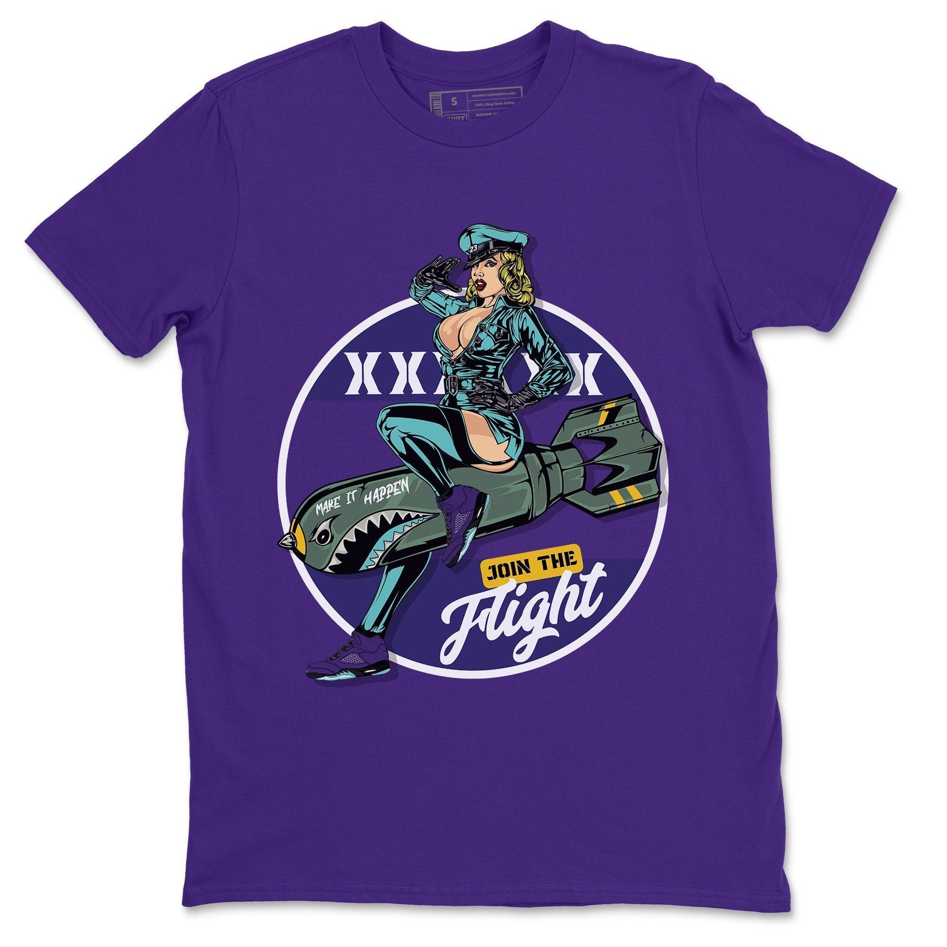 Jordan 5 Purple Grape Sneaker Match Tees Pin Up Girl Sneaker Tees Jordan 5 Purple Grape Sneaker Release Tees Unisex Shirts