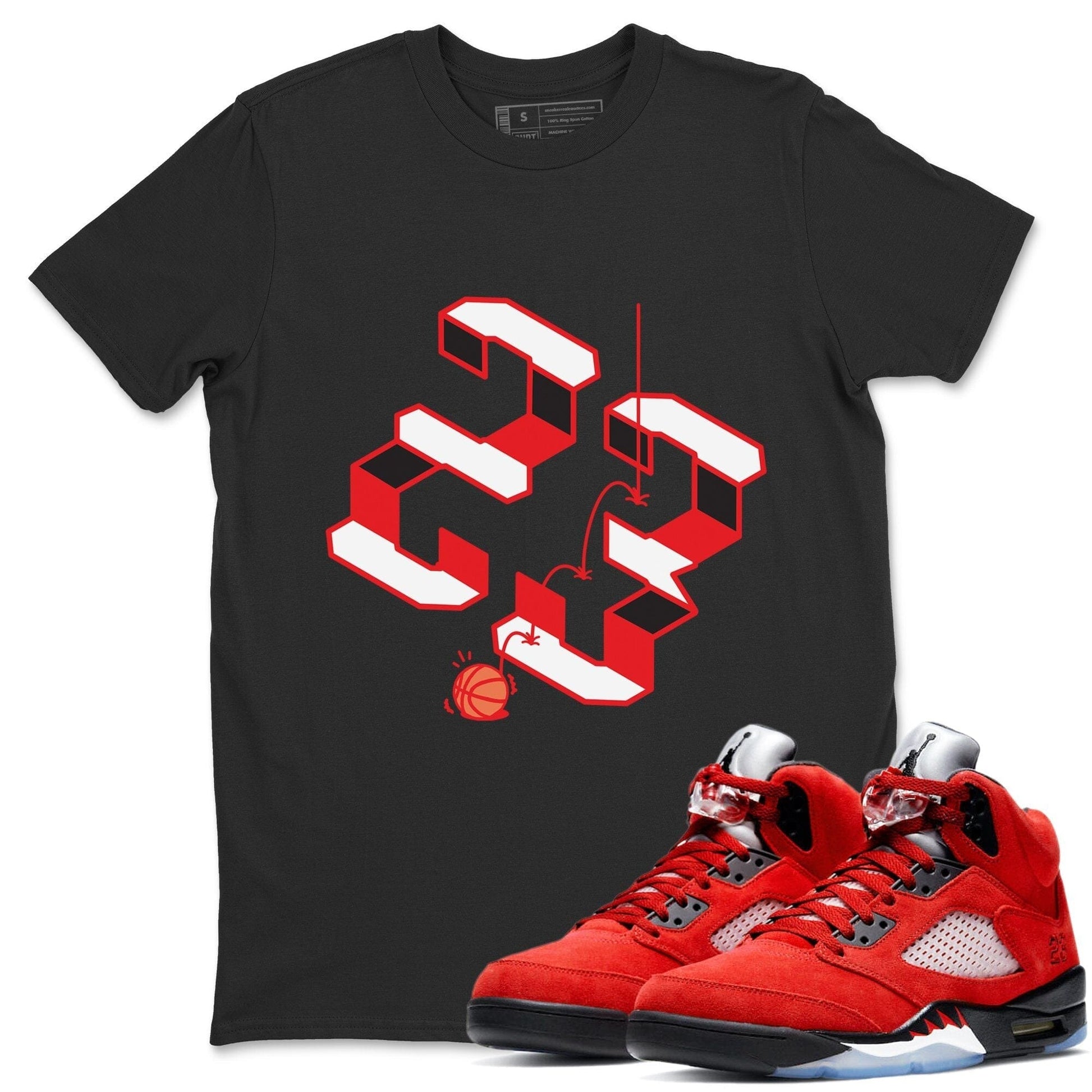 Jordan 5 Raging Bull Sneaker Match Tees Steps Sneaker Tees Jordan 5 Raging Bull Sneaker Release Tees Unisex Shirts